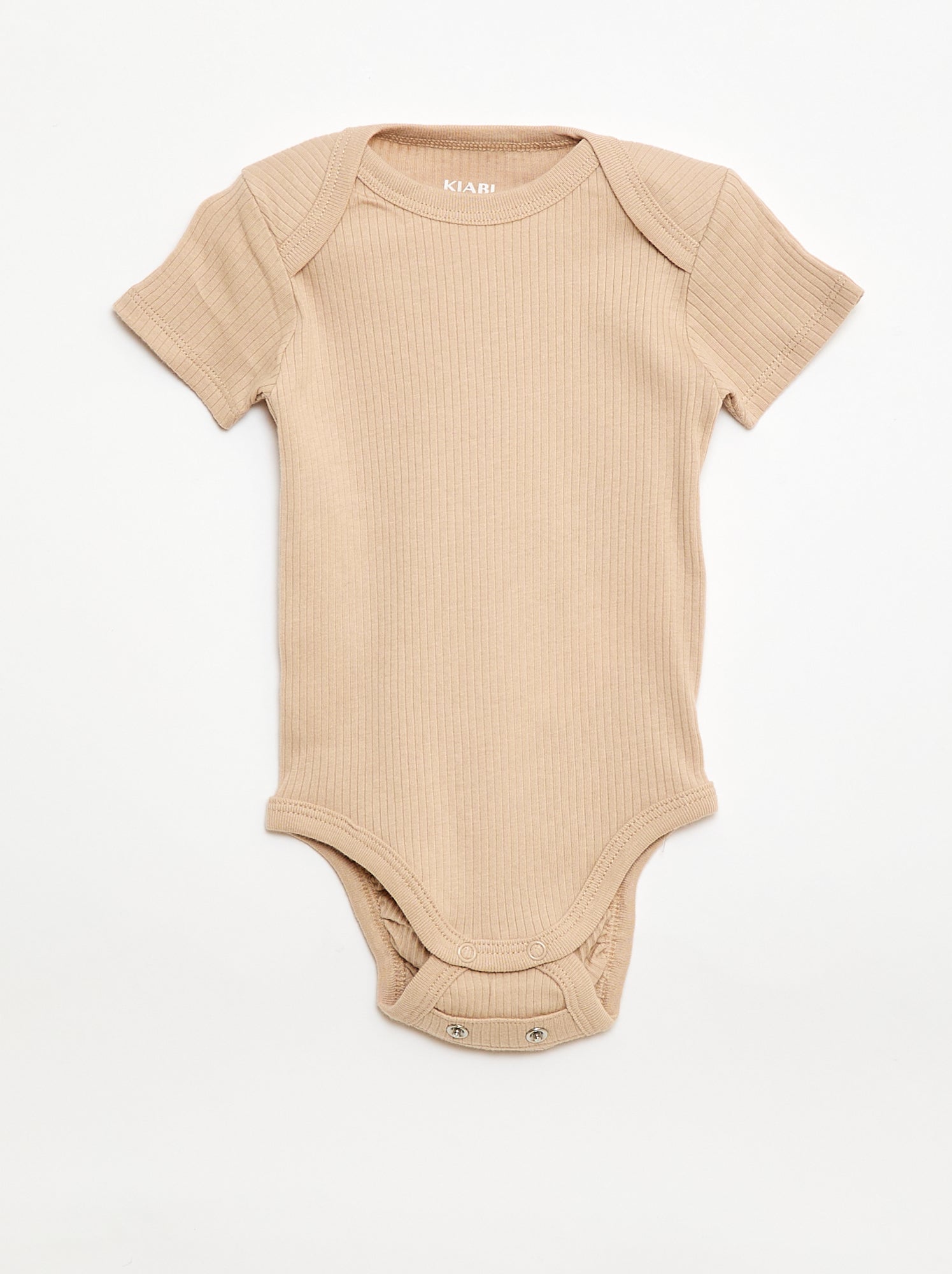 Bodies évolutif en maille unie - Lot de 3 - Beige (CPW60_8)