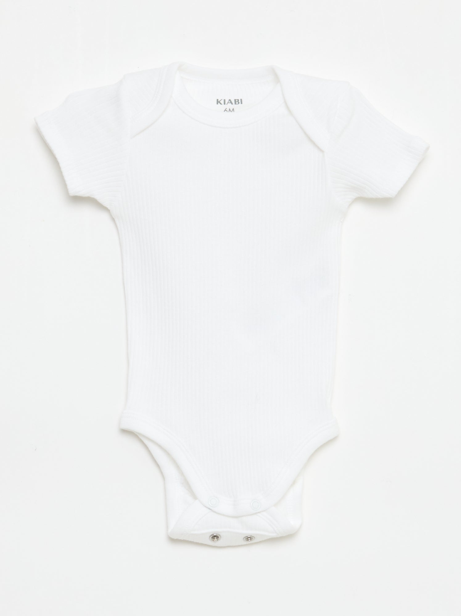 Bodies évolutif en maille unie - Lot de 3 - Blanc