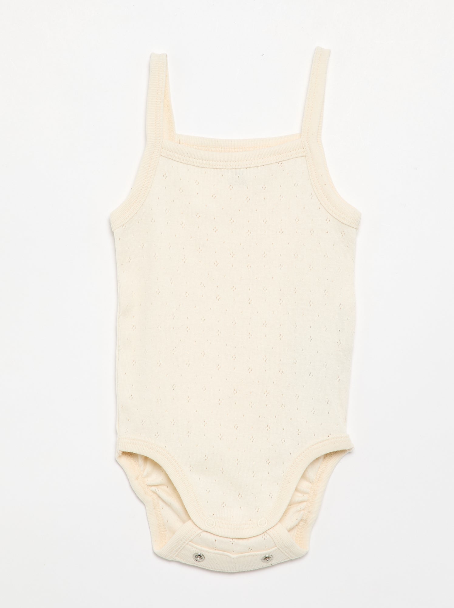 Bodies évolutifs à bretelles - lot de 3 - Beige