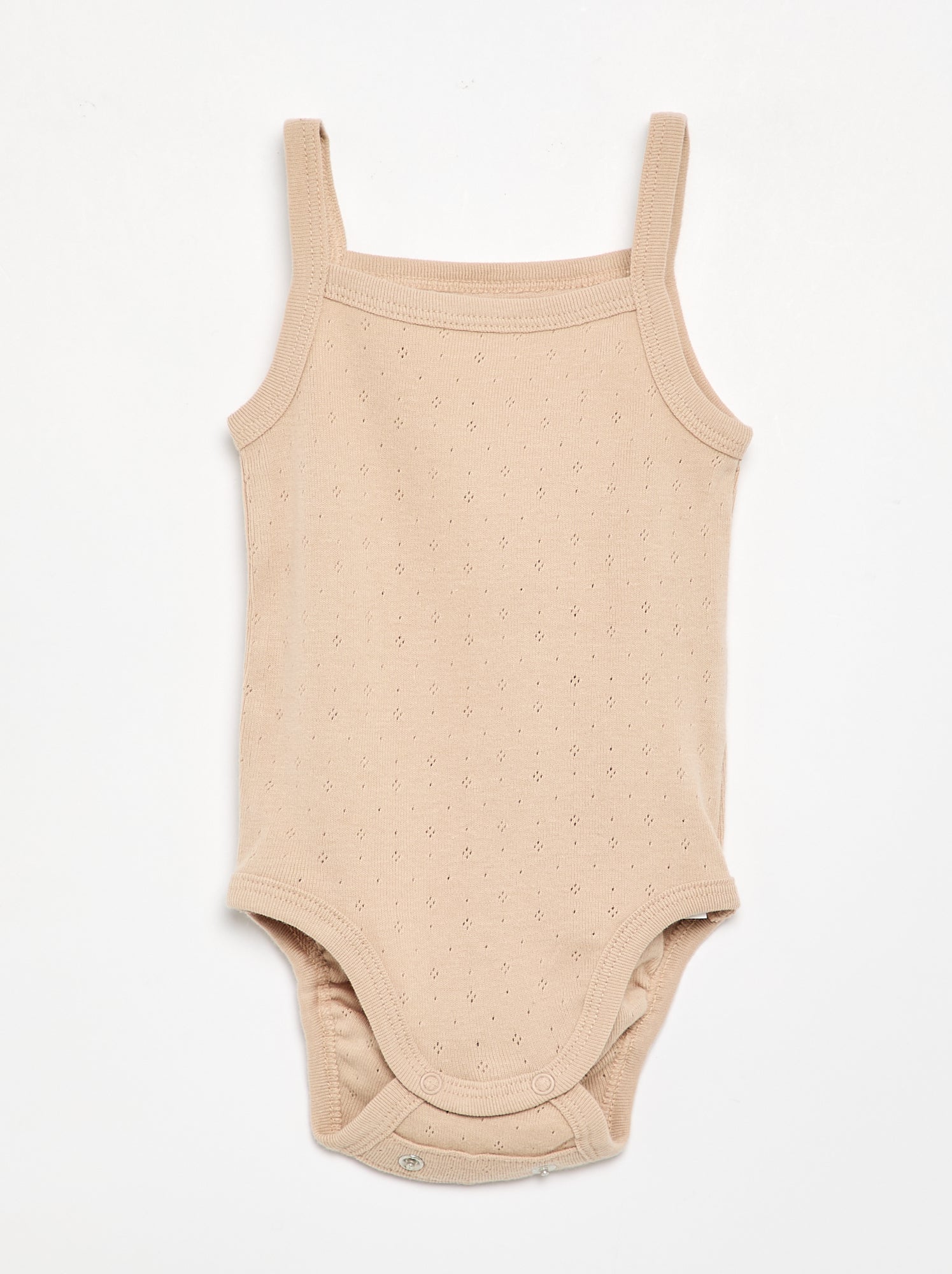 Bodies évolutifs à bretelles - lot de 3 - Beige