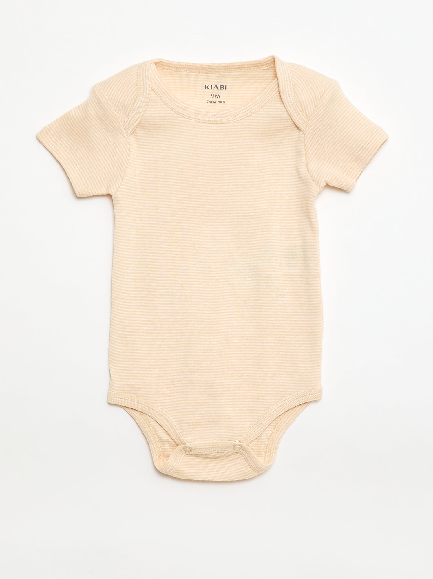 Bodies imprimés en coton - lot de 3 - Beige