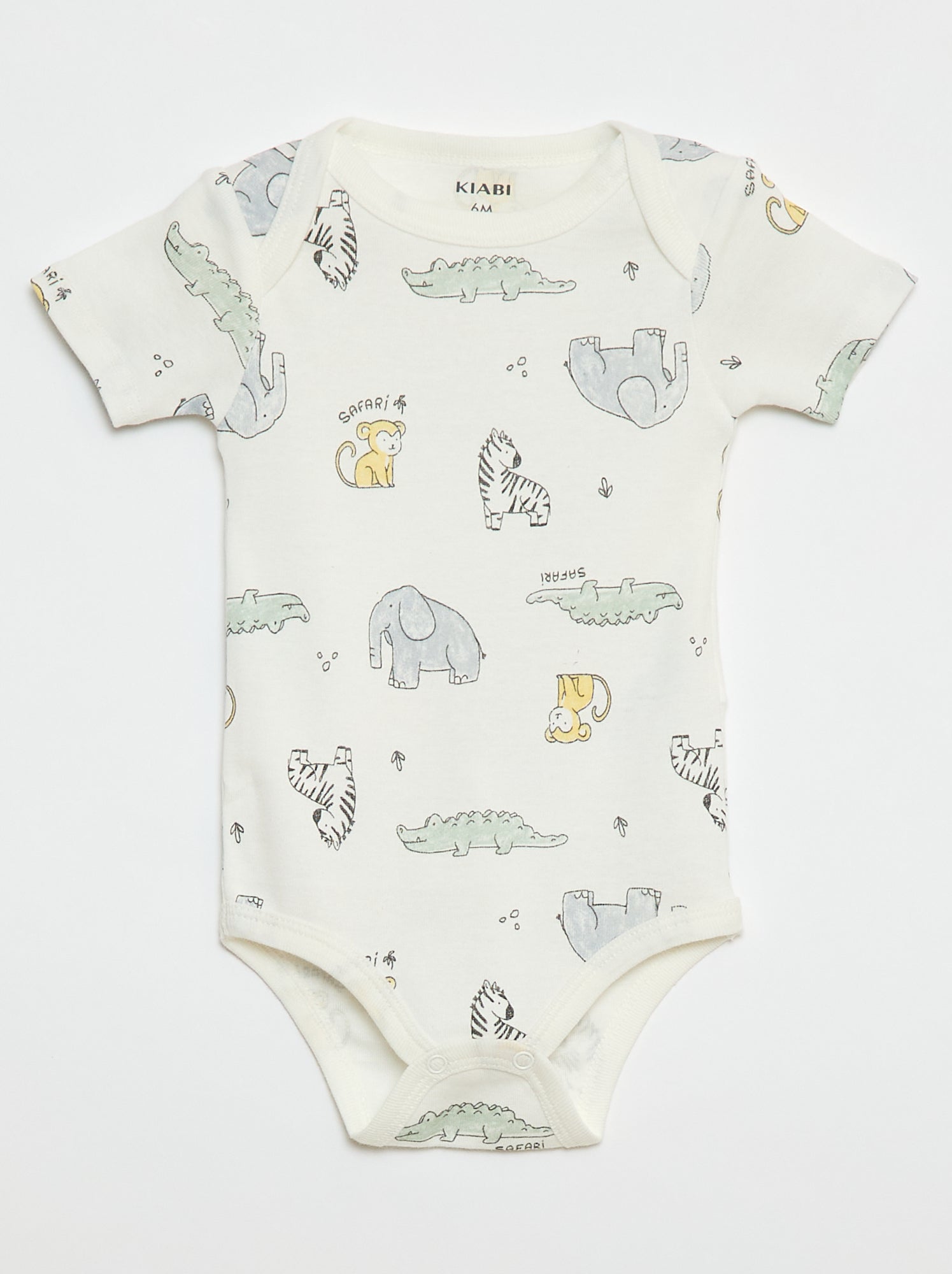 Bodies imprimés en coton - lot de 3 - Blanc