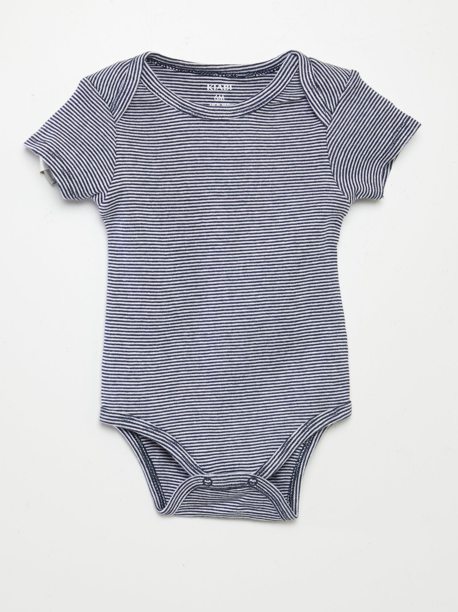 Bodies imprimés en coton - lot de 3 - Blanc/marine