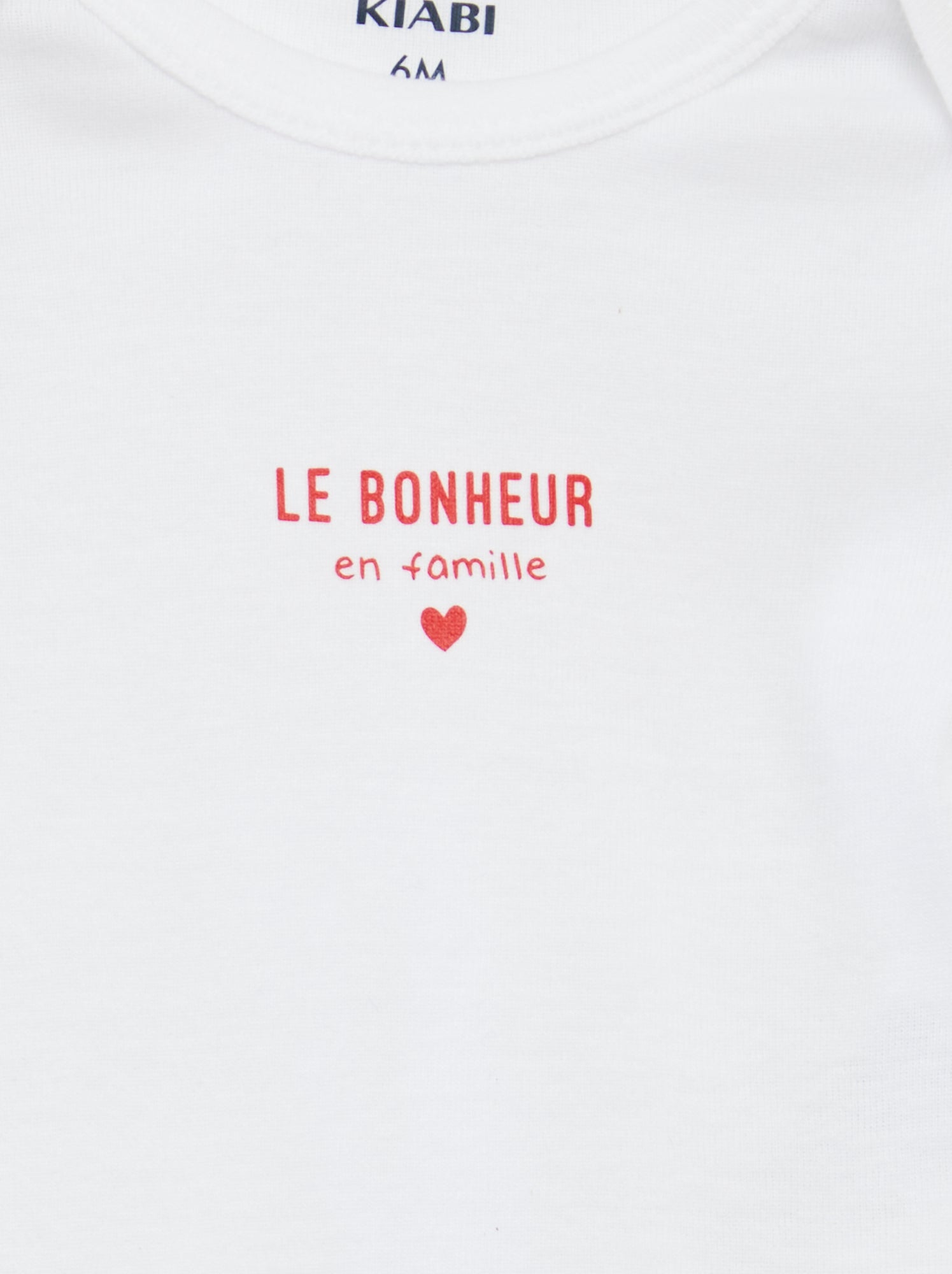 Bodies imprimés en coton - lot de 3 - Blanc/marine