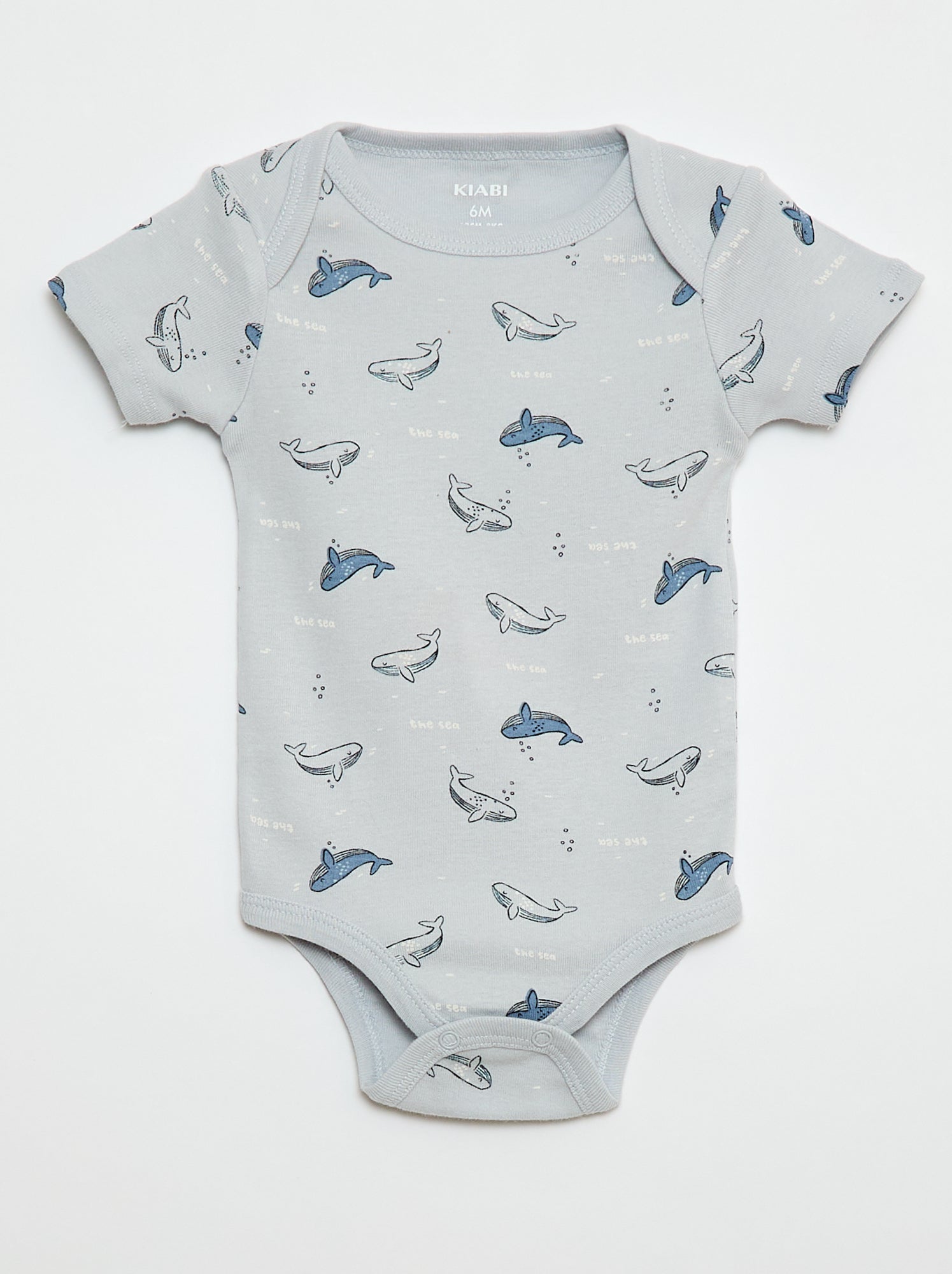 Bodies imprimés en coton - lot de 3 - Bleu