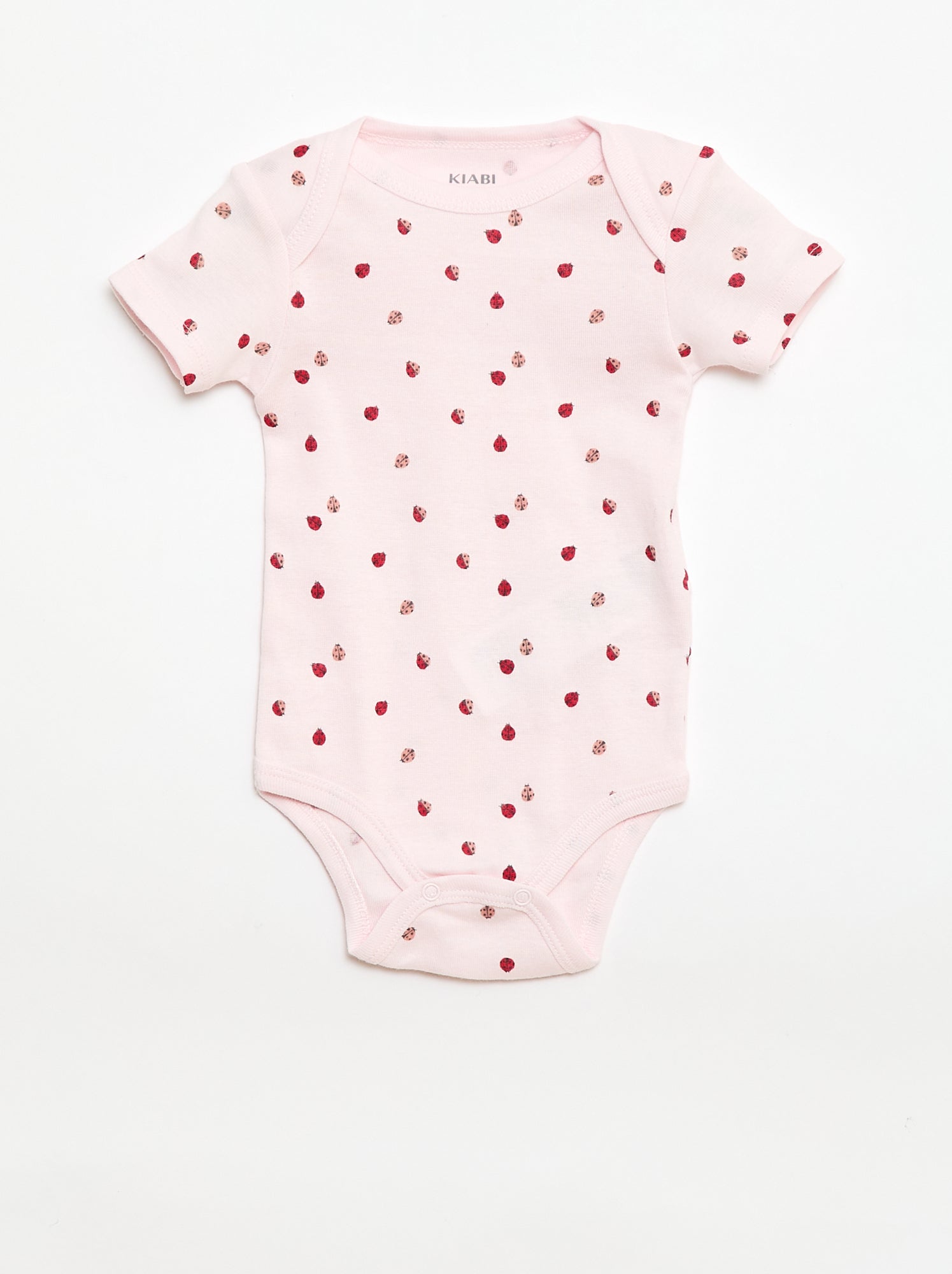 Bodies imprimés en coton - lot de 3 - Rose (CPW59_24)