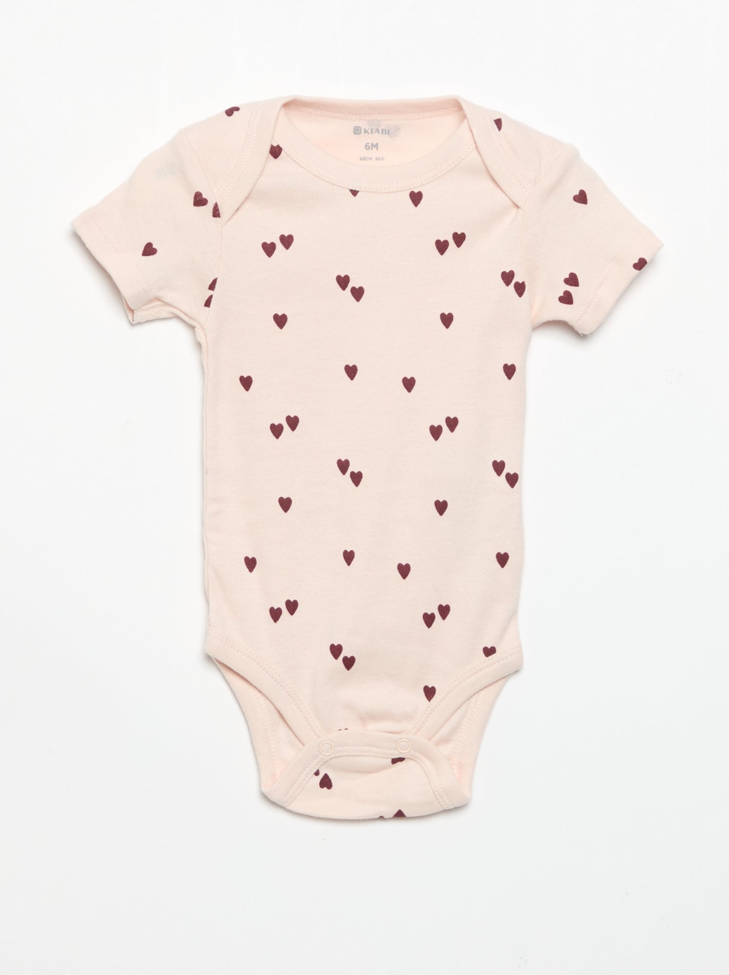 Bodies imprimés en coton - lot de 3 - Rose (CPW59_25)