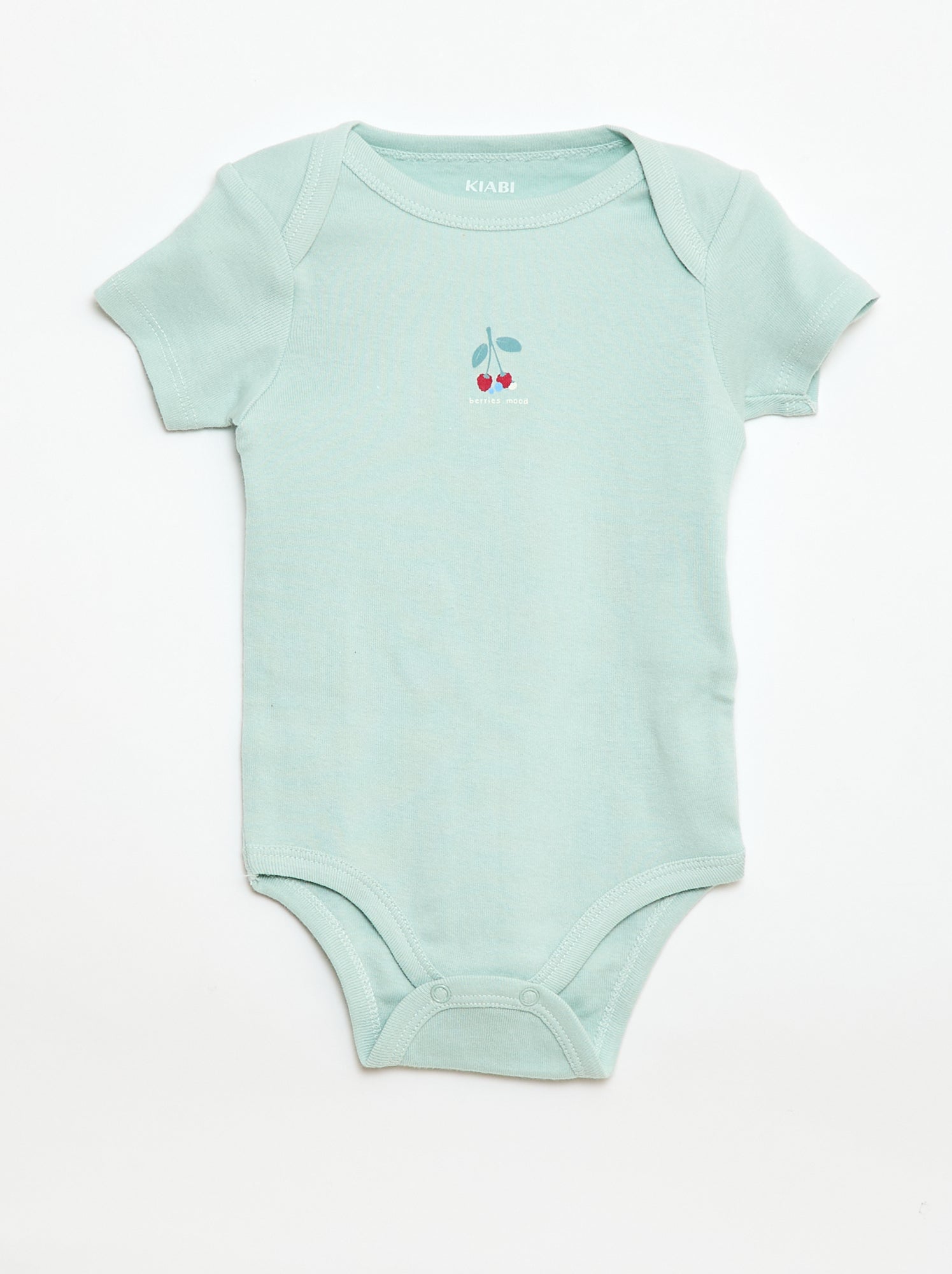 Bodies imprimés en coton - lot de 3 - Vert