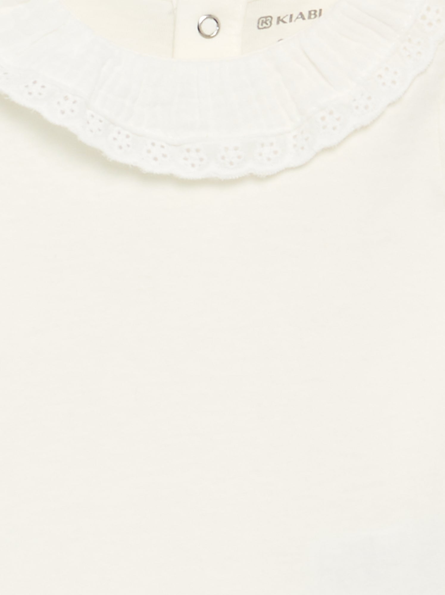 Body avec collerette - Blanc