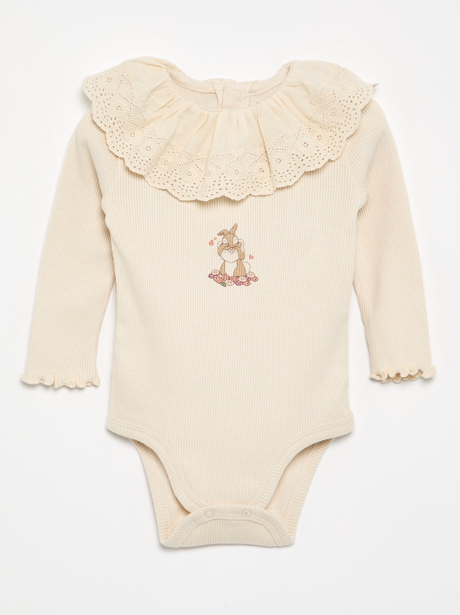 Body 'Disney' avec col brodé - Blanc (GES57_3)