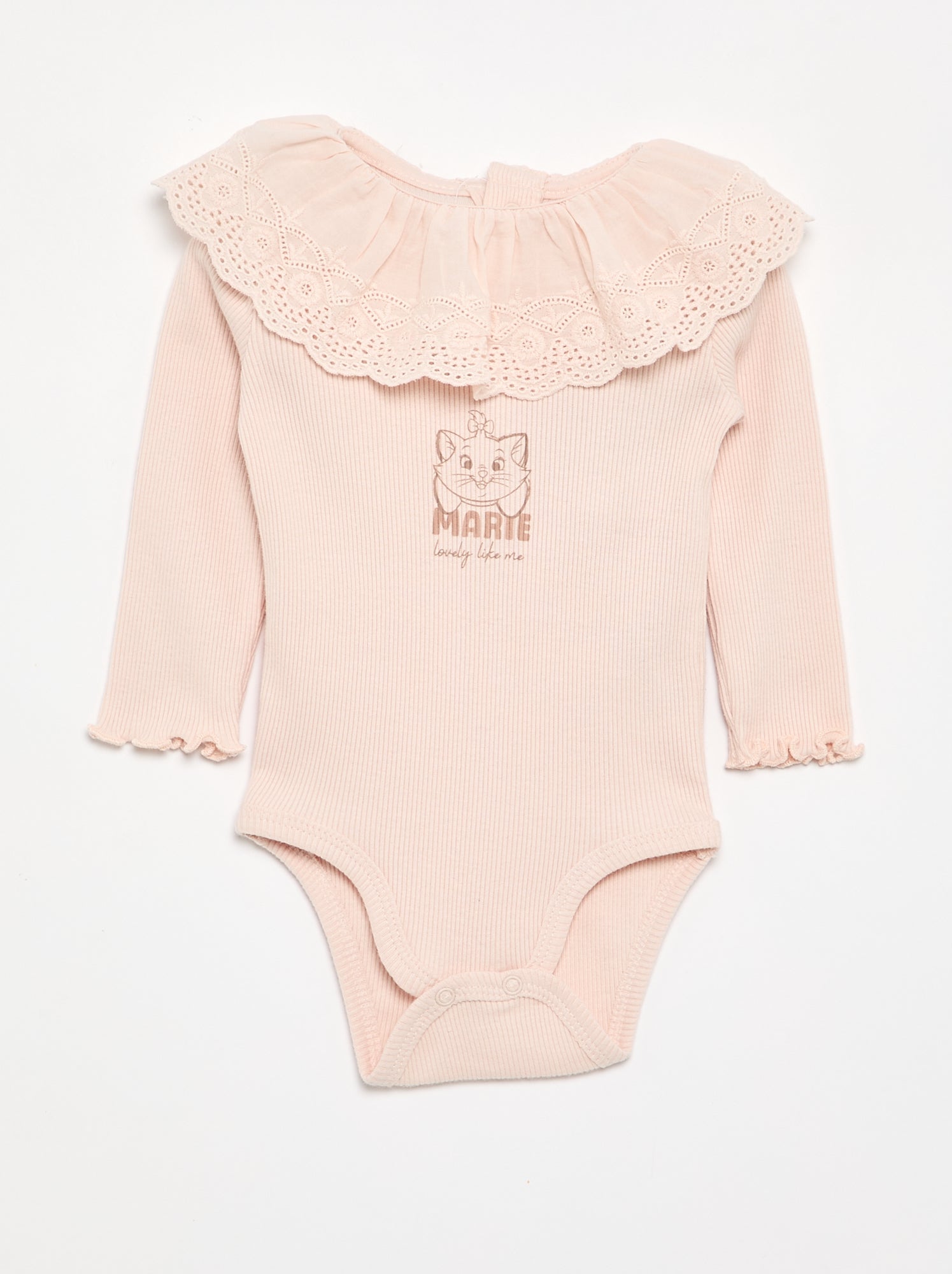 Body 'Disney' avec col brodé - Rose (GES57_2)