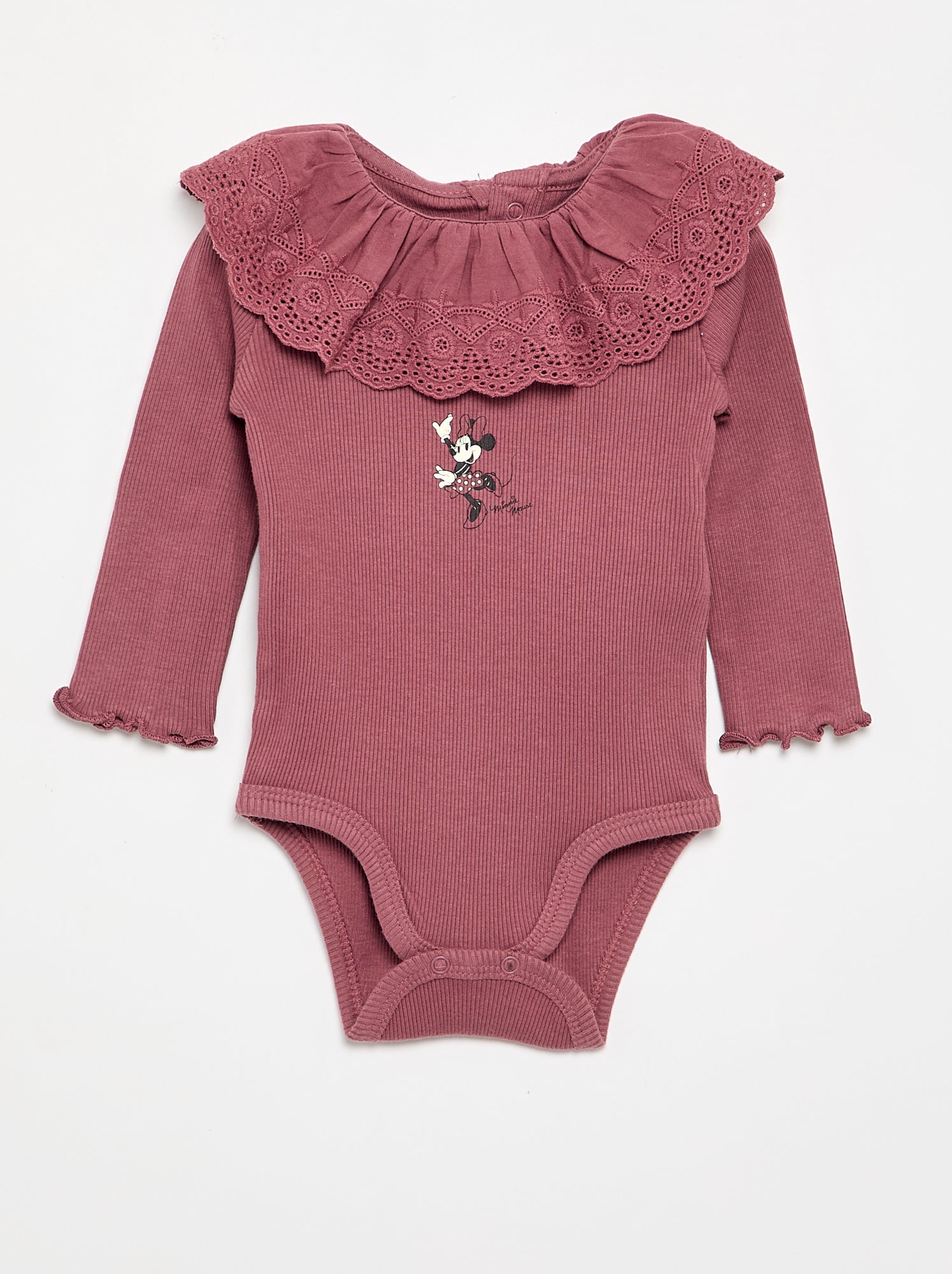 Body 'Disney' avec col brodé - Rose (GES57_4)