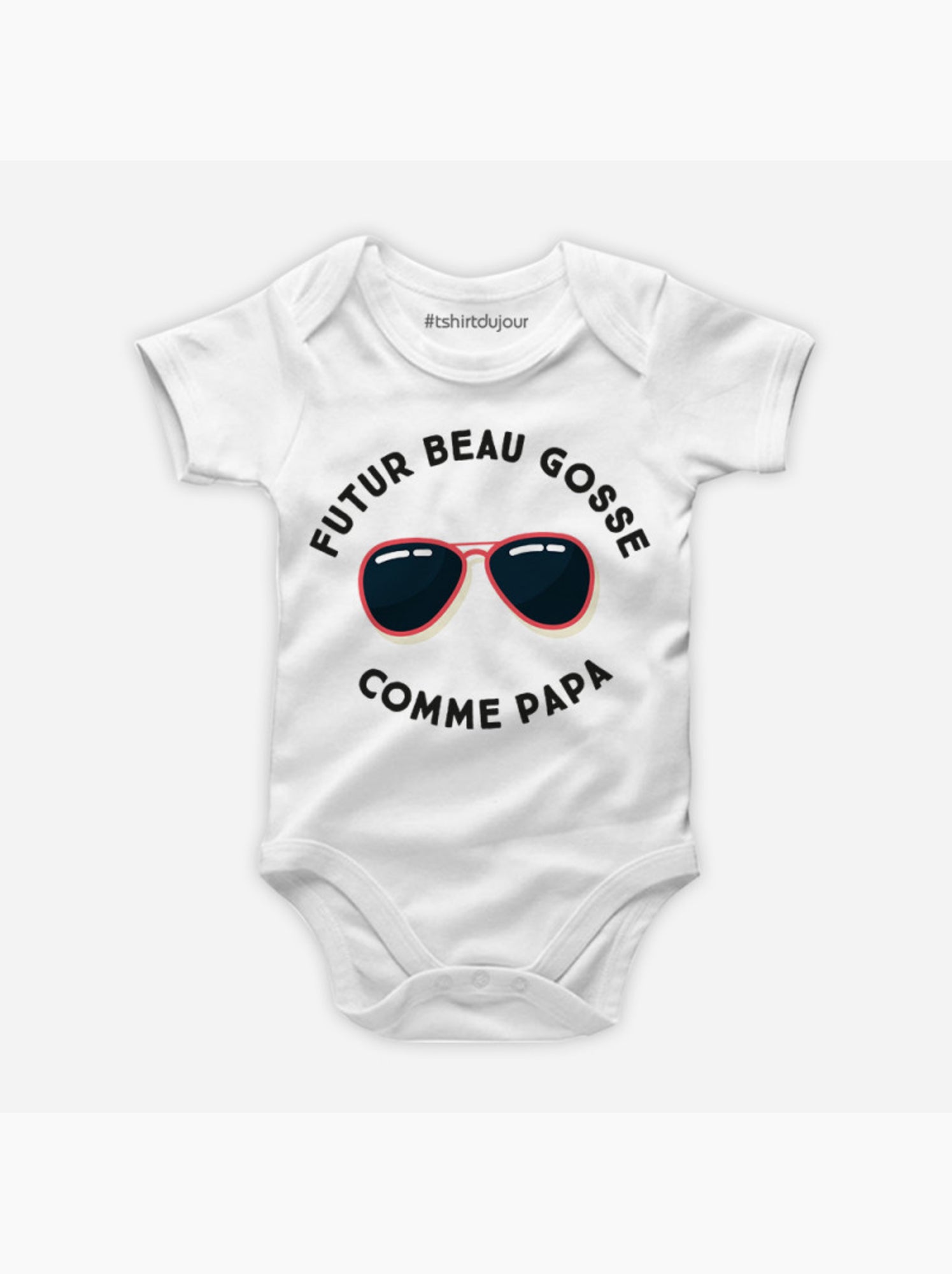 Body - FUTUR BEAU GOSSE COMME PAPA - Blanc