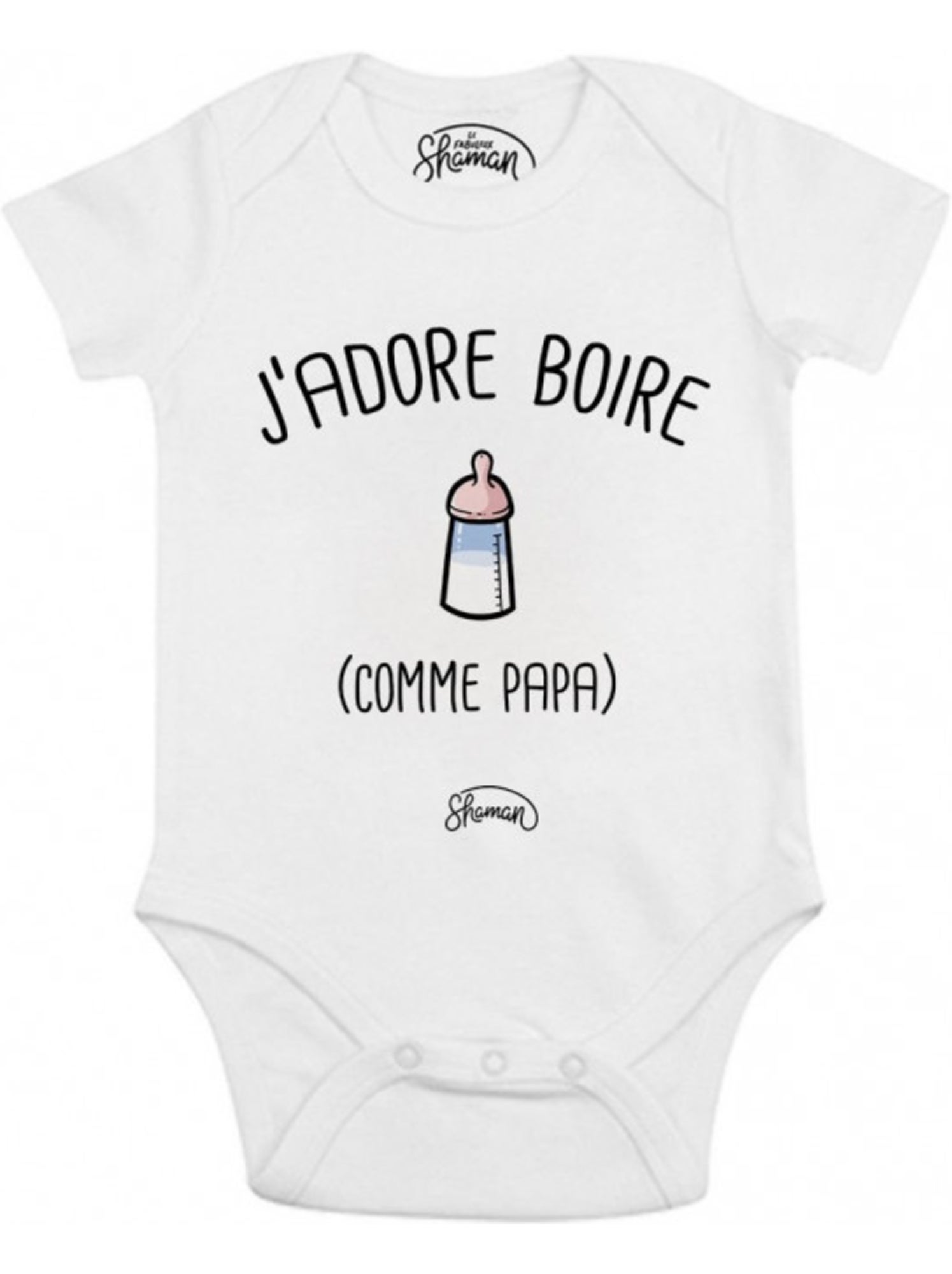 Body - J'ADORE BOIRE COMME PAPA - Blanc