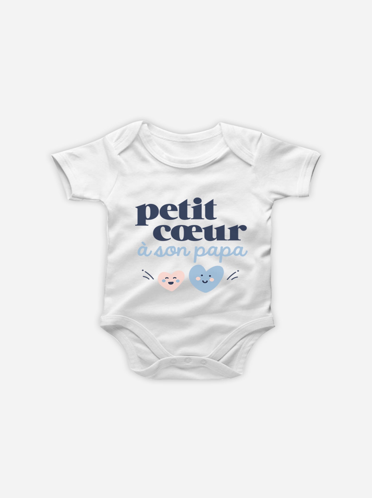 Body - PETIT COEUR A SON PAPA - Blanc