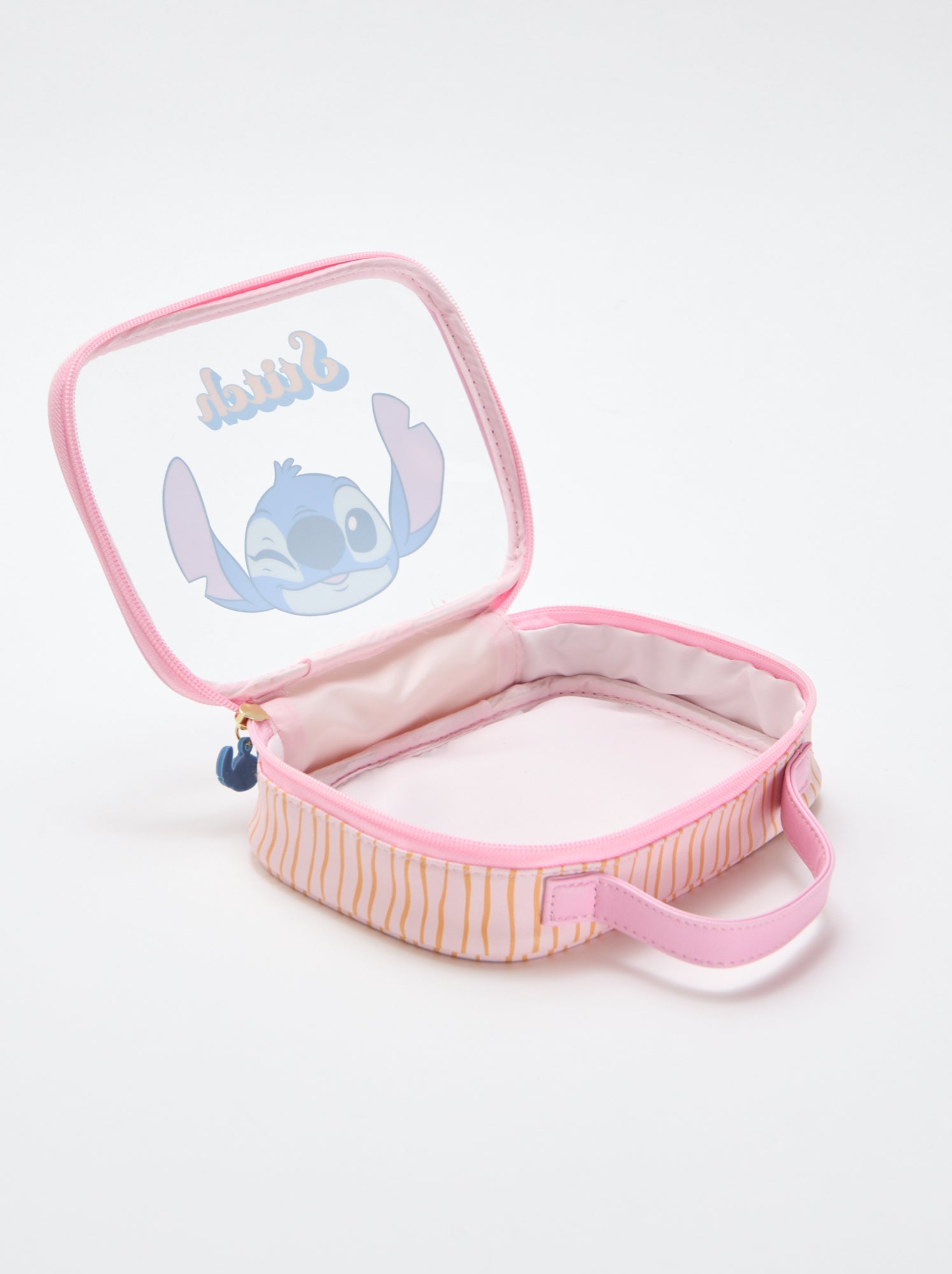Boîte de rangement 'Disney' 'Stitch' transparente - Rose
