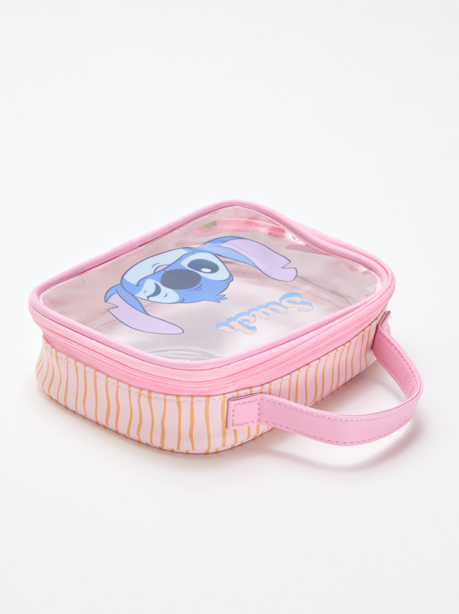 Boîte de rangement 'Disney' 'Stitch' transparente - Rose