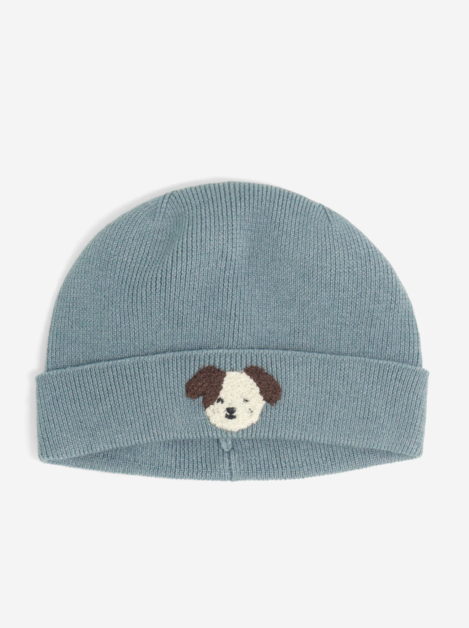 Bonnet avec broderie 'animal' - Bleu
