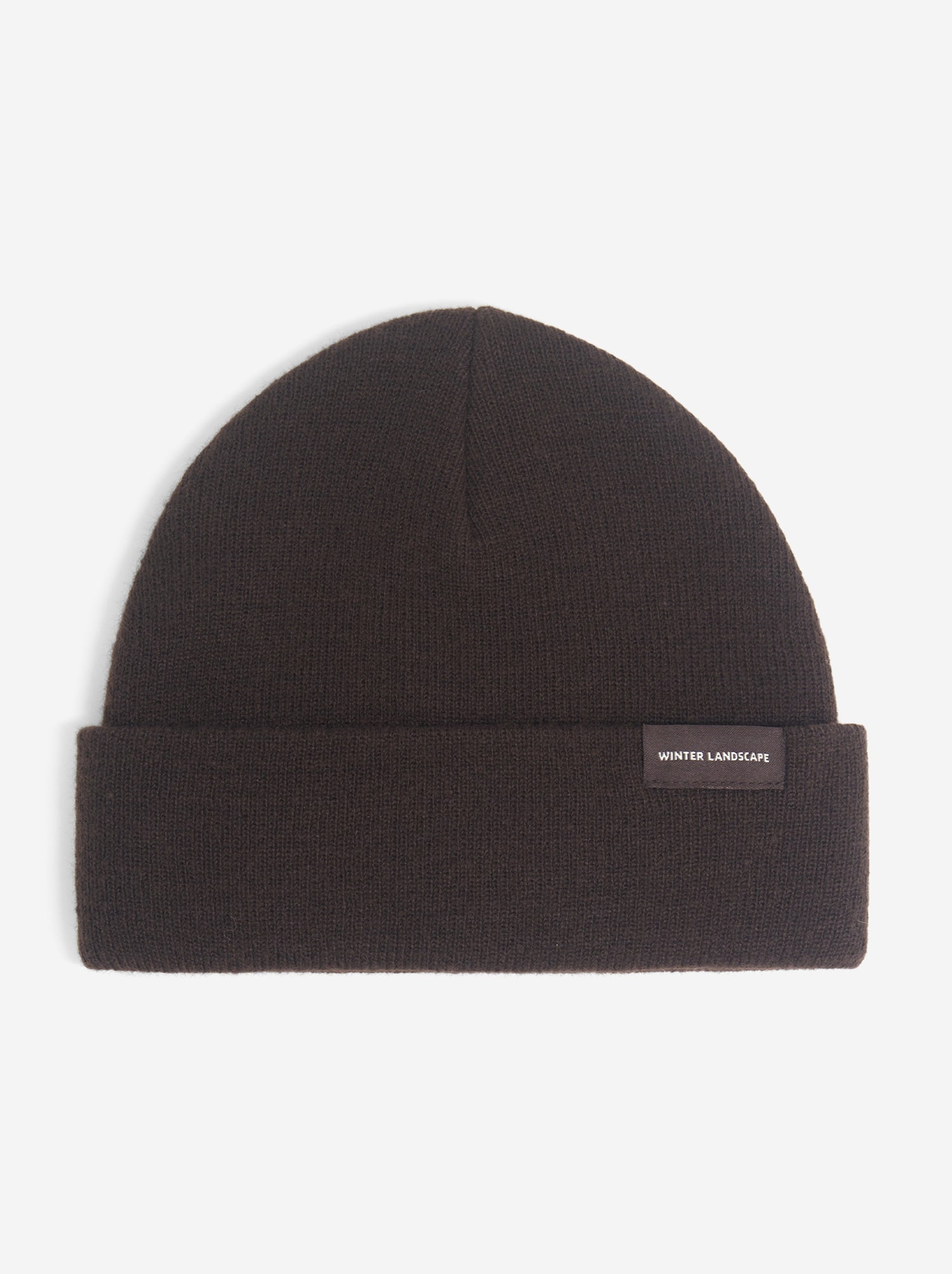 Bonnet avec étiquette devant - Marron