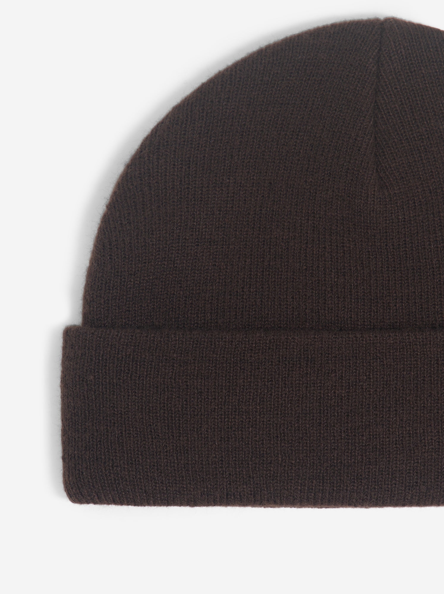 Bonnet avec étiquette devant - Marron