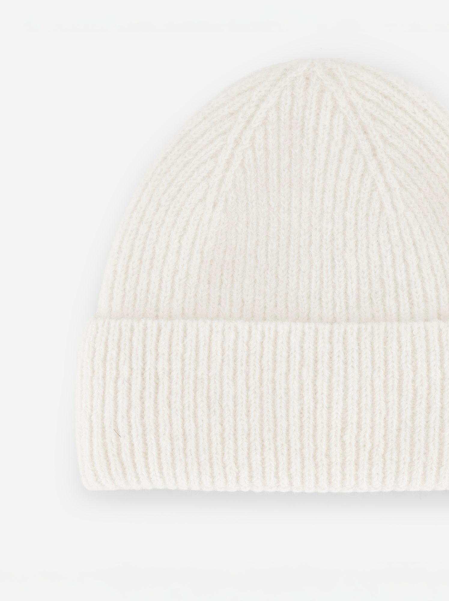 Bonnet en maille grosse jauge - Beige