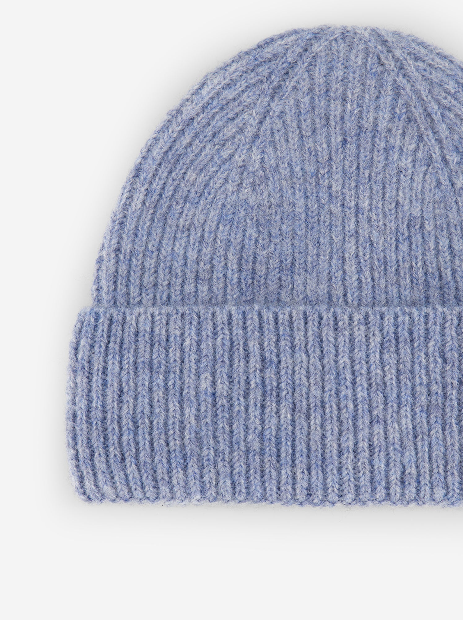 Bonnet en maille grosse jauge - Bleu