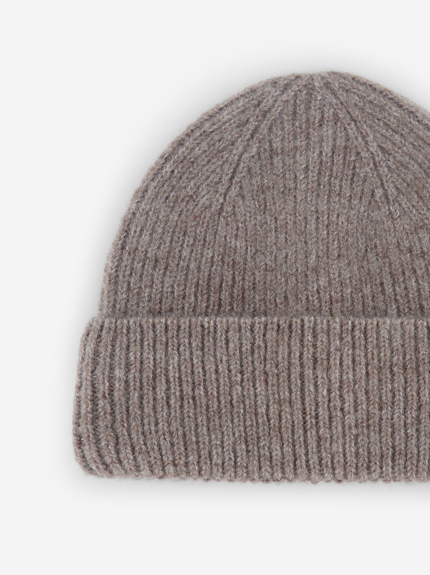 Bonnet en maille grosse jauge - Marron