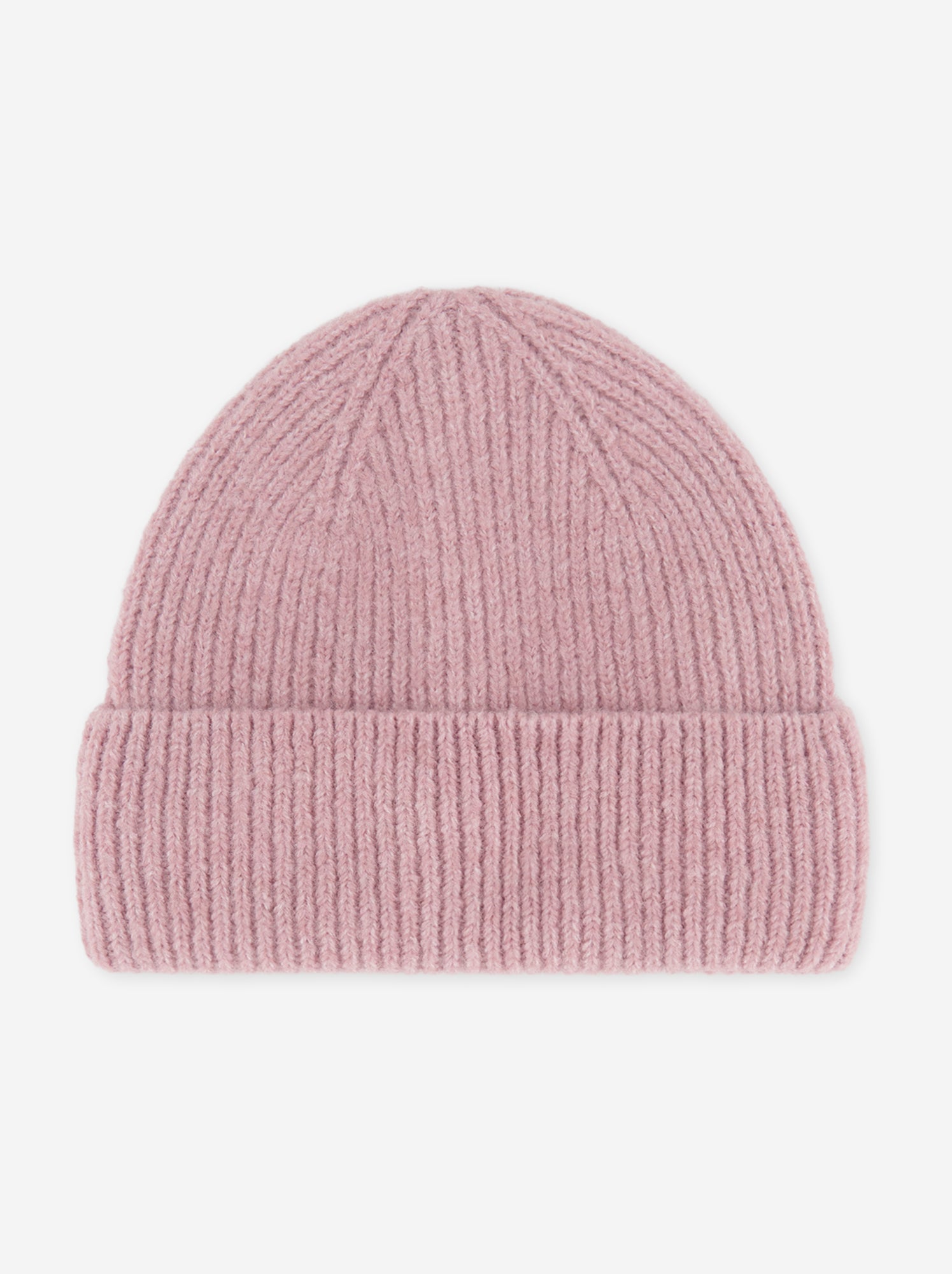 Bonnet en maille grosse jauge - Rose