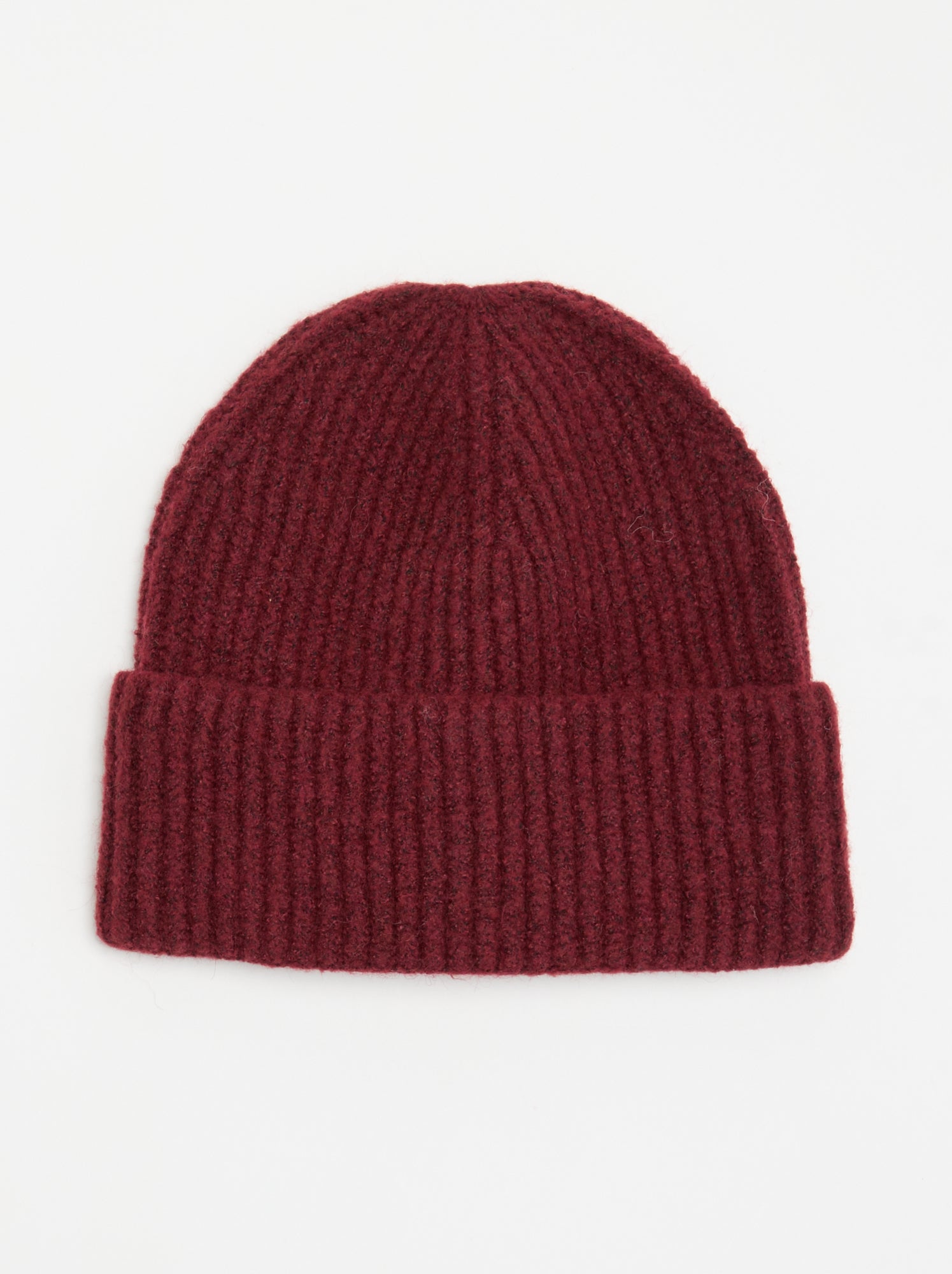 Bonnet en tricot côtelé - Violet