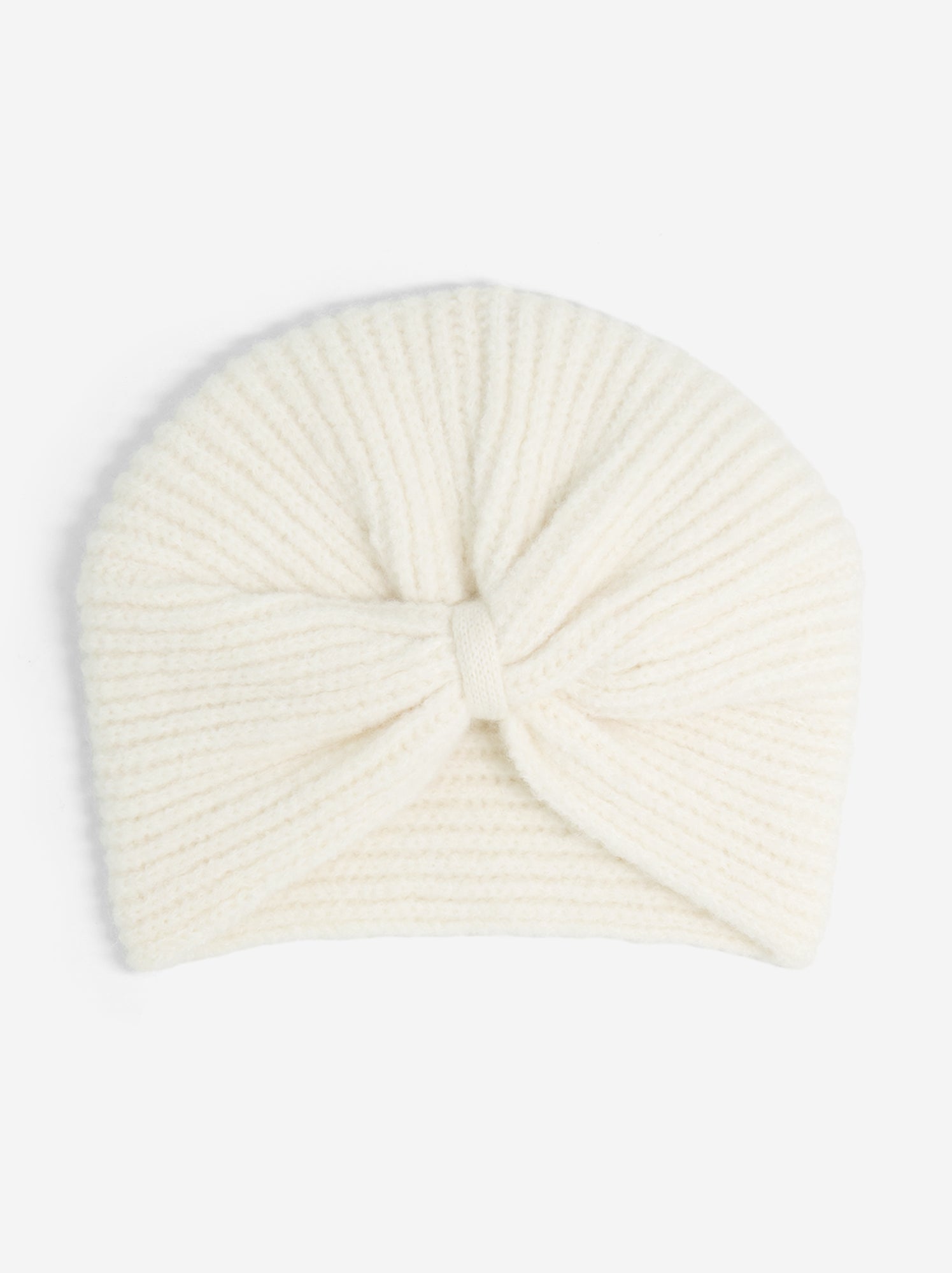 Bonnet forme turban - Beige