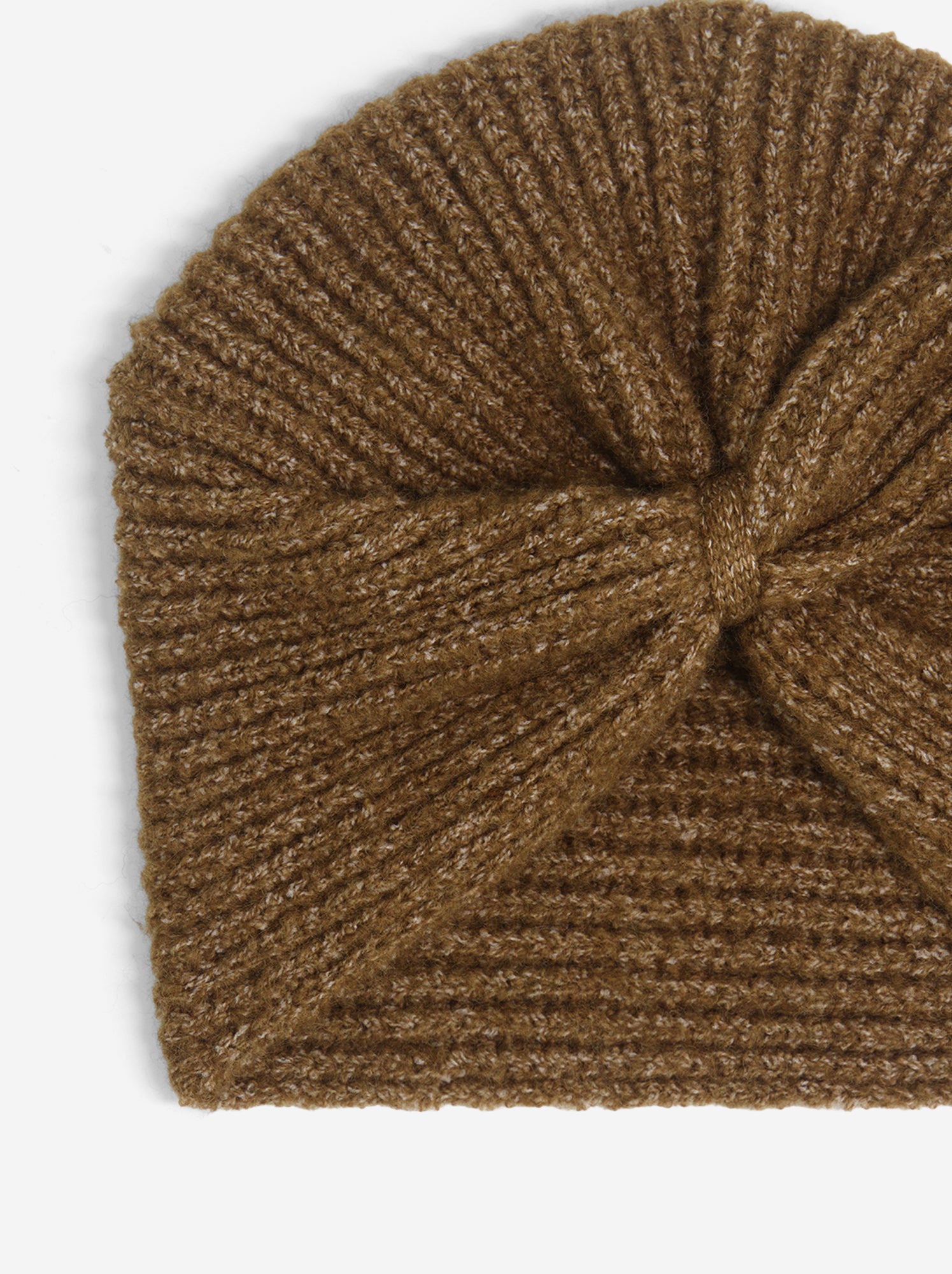 Bonnet forme turban - Marron