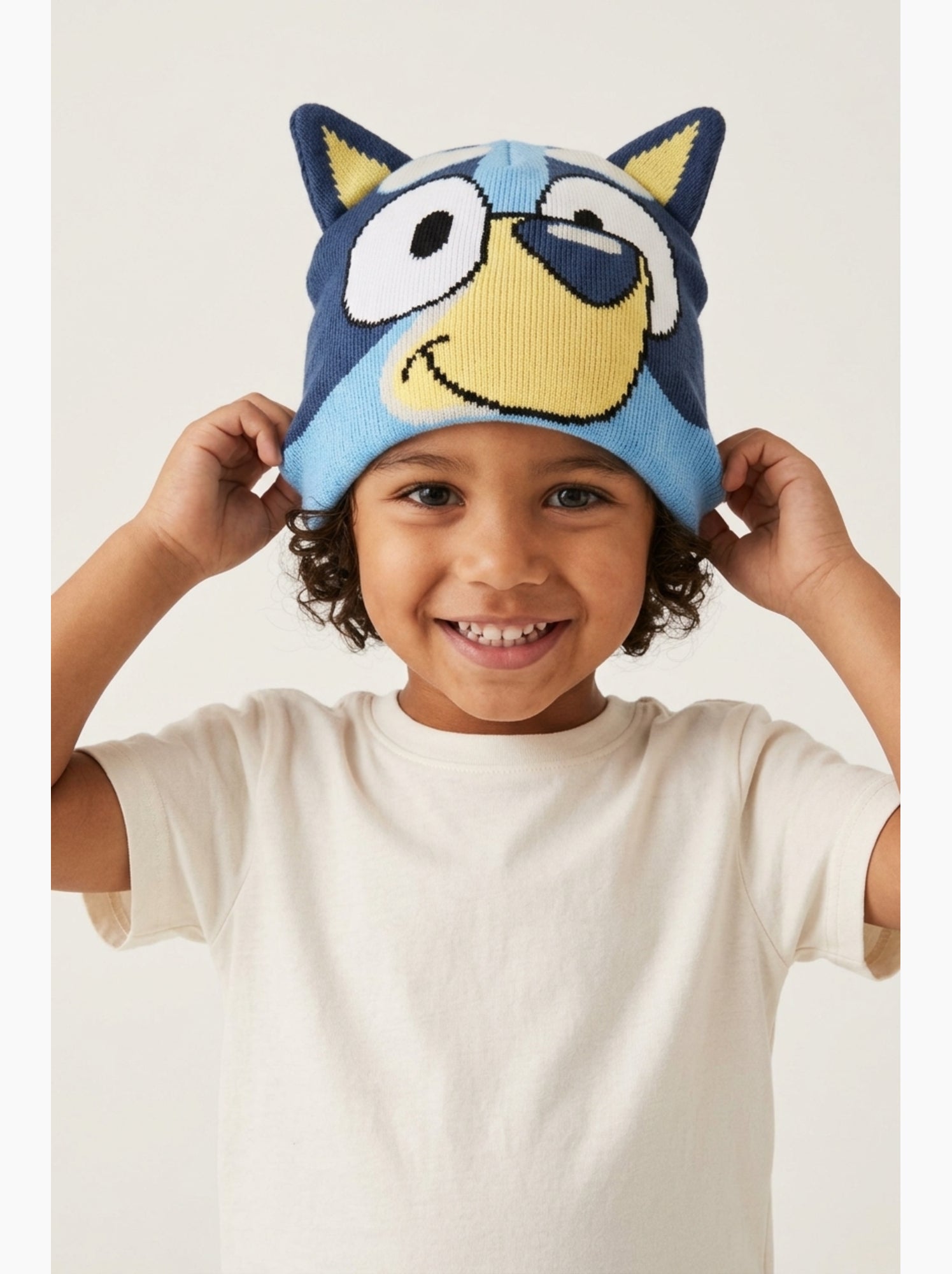 Bonnet   garçon bluey - licence officielle - Bleu