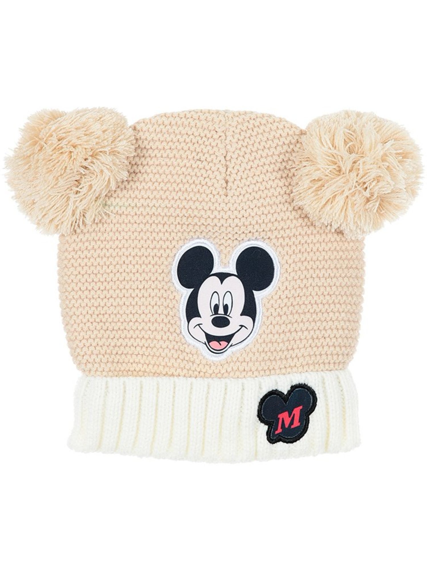 Bonnet   garçon mickey - licence officielle - Beige