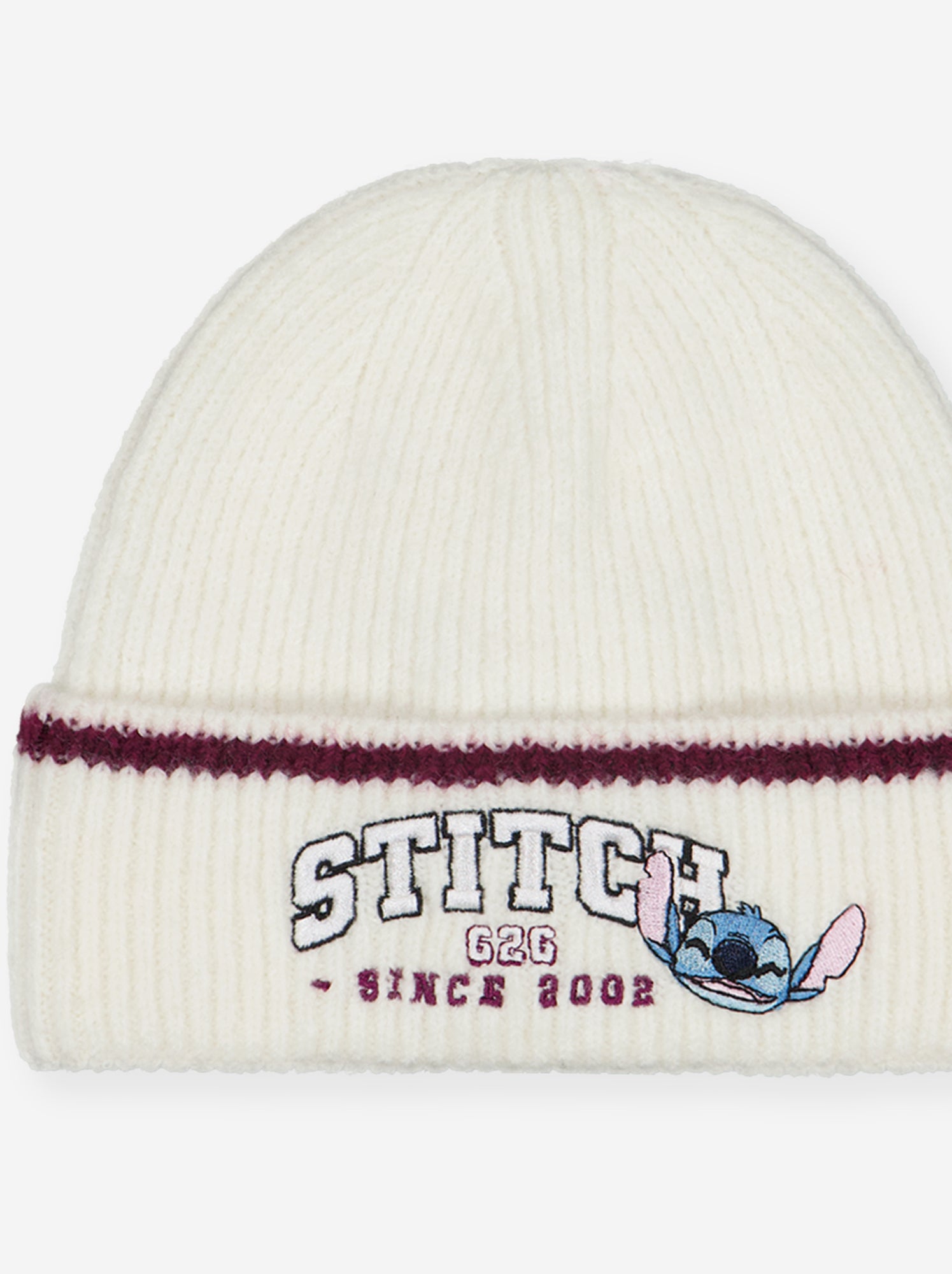 Bonnet 'Stitch' avec revers - Beige