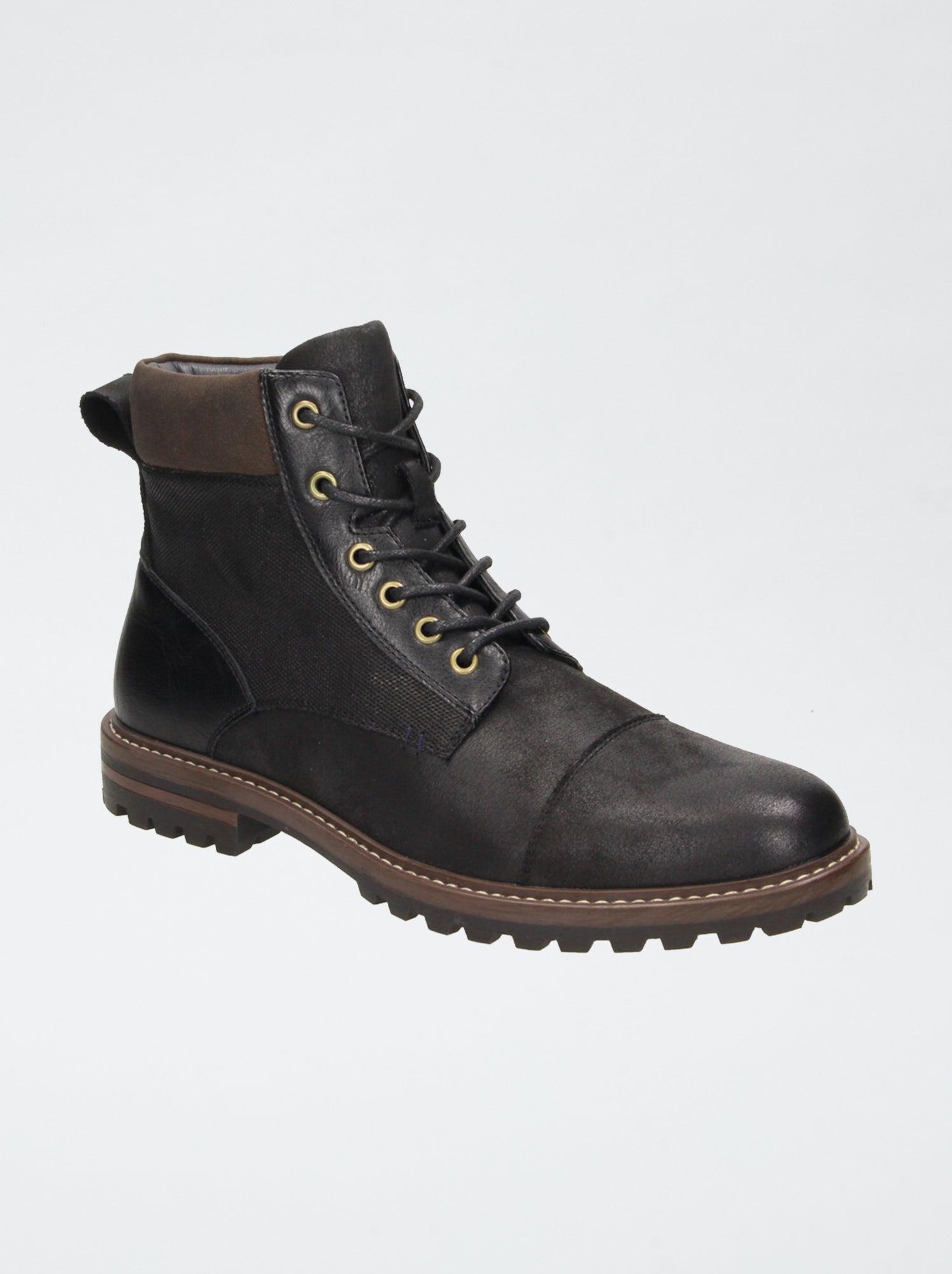 Boots à semelle crantée - Noir