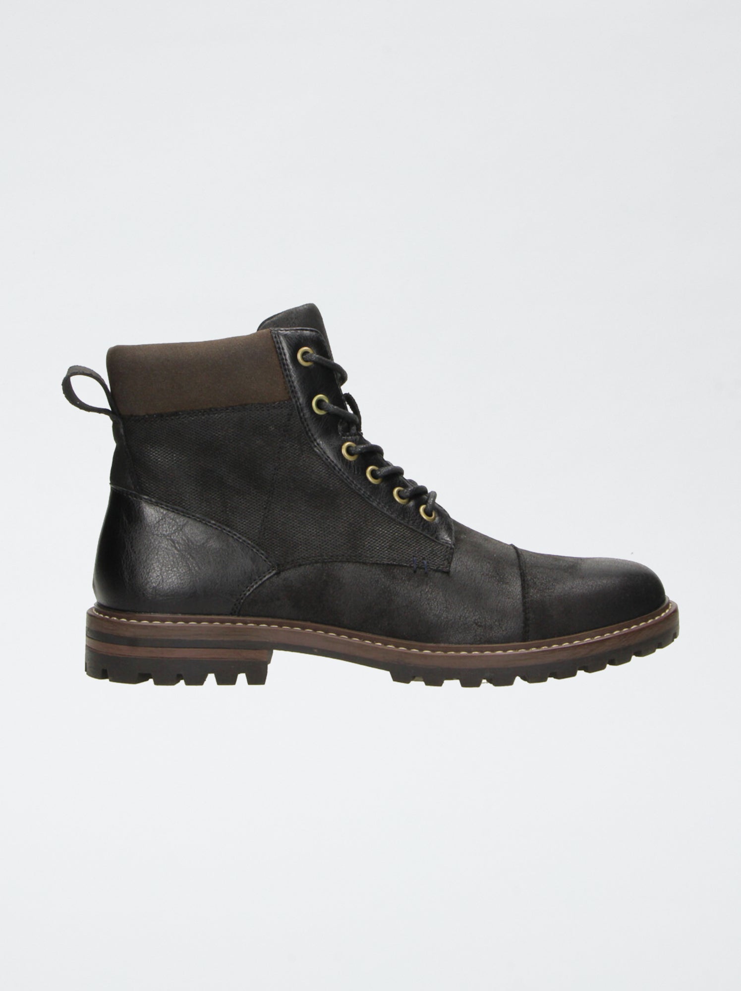 Boots à semelle crantée - Noir