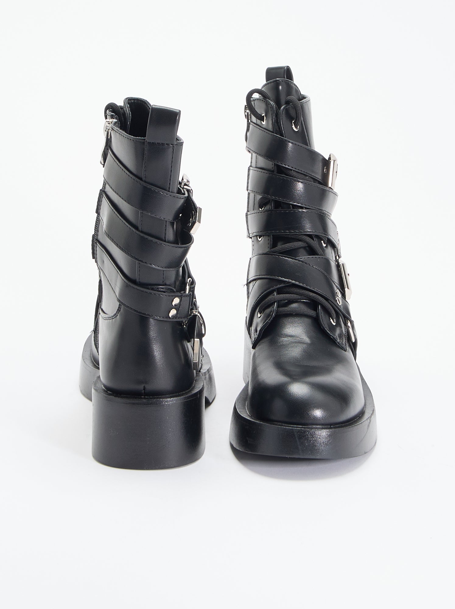 Boots avec sangles - Noir
