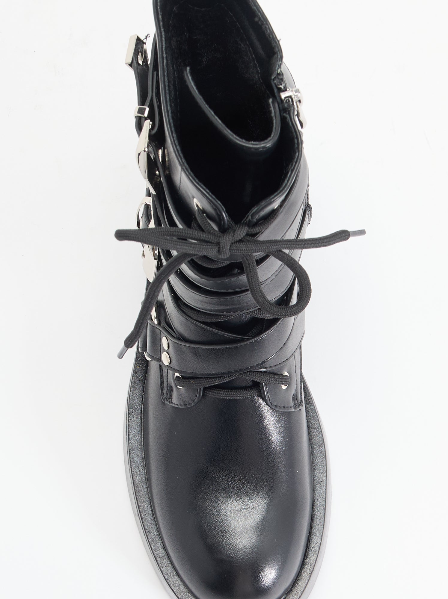 Boots avec sangles - Noir