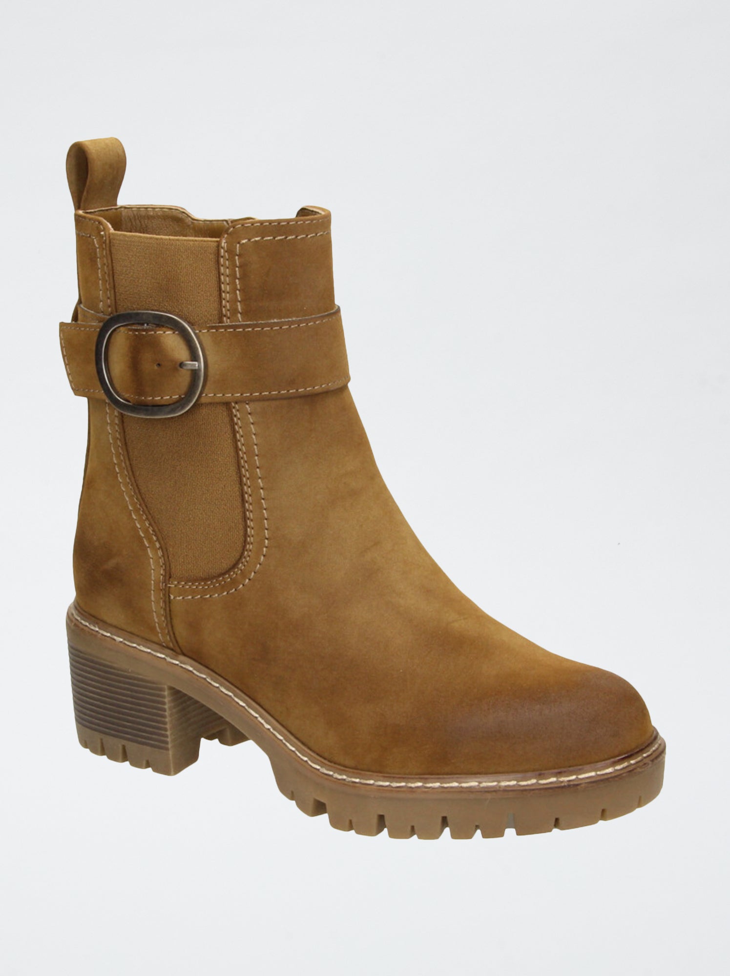 Boots avec semelle crantée - Marron