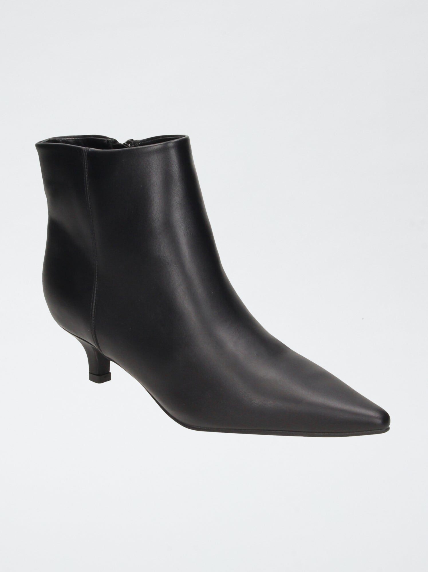 Boots en simili à talon - Noir