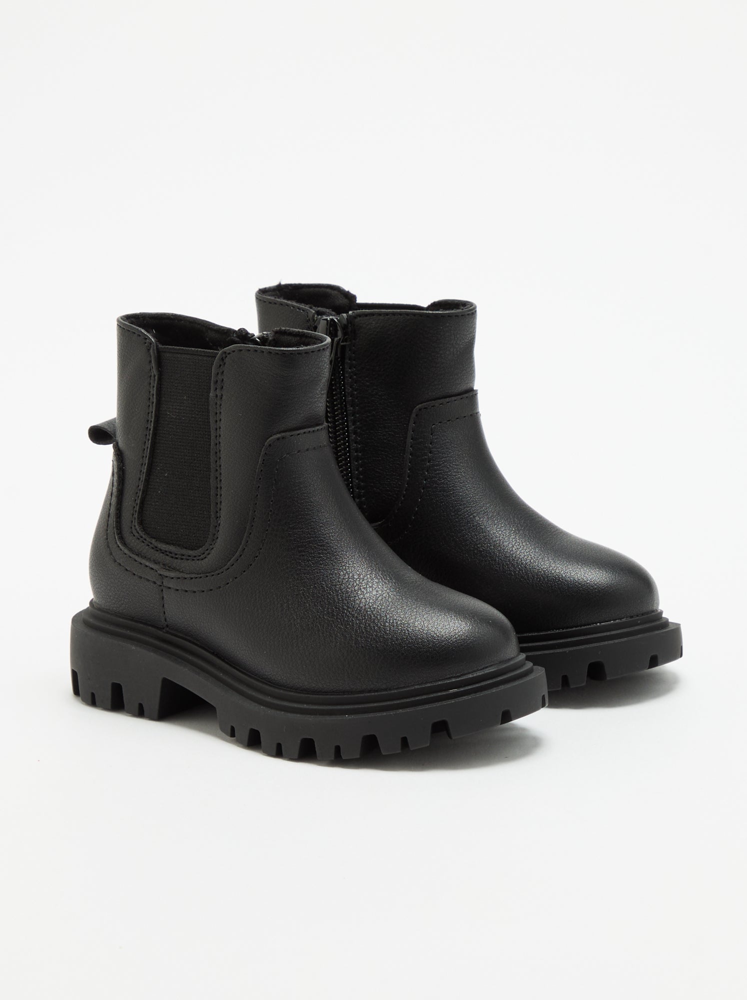 Boots en simili - Noir