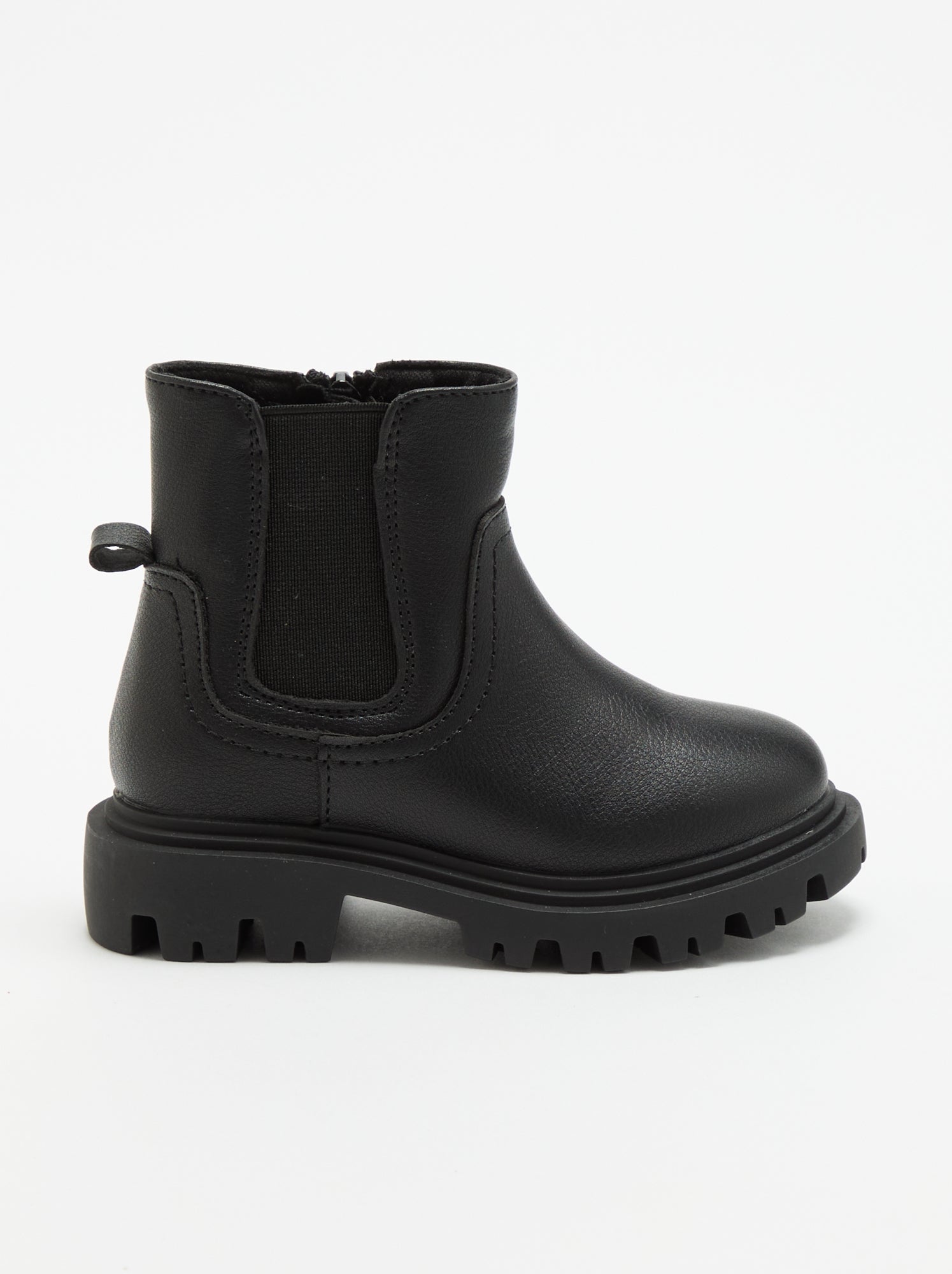 Boots en simili - Noir