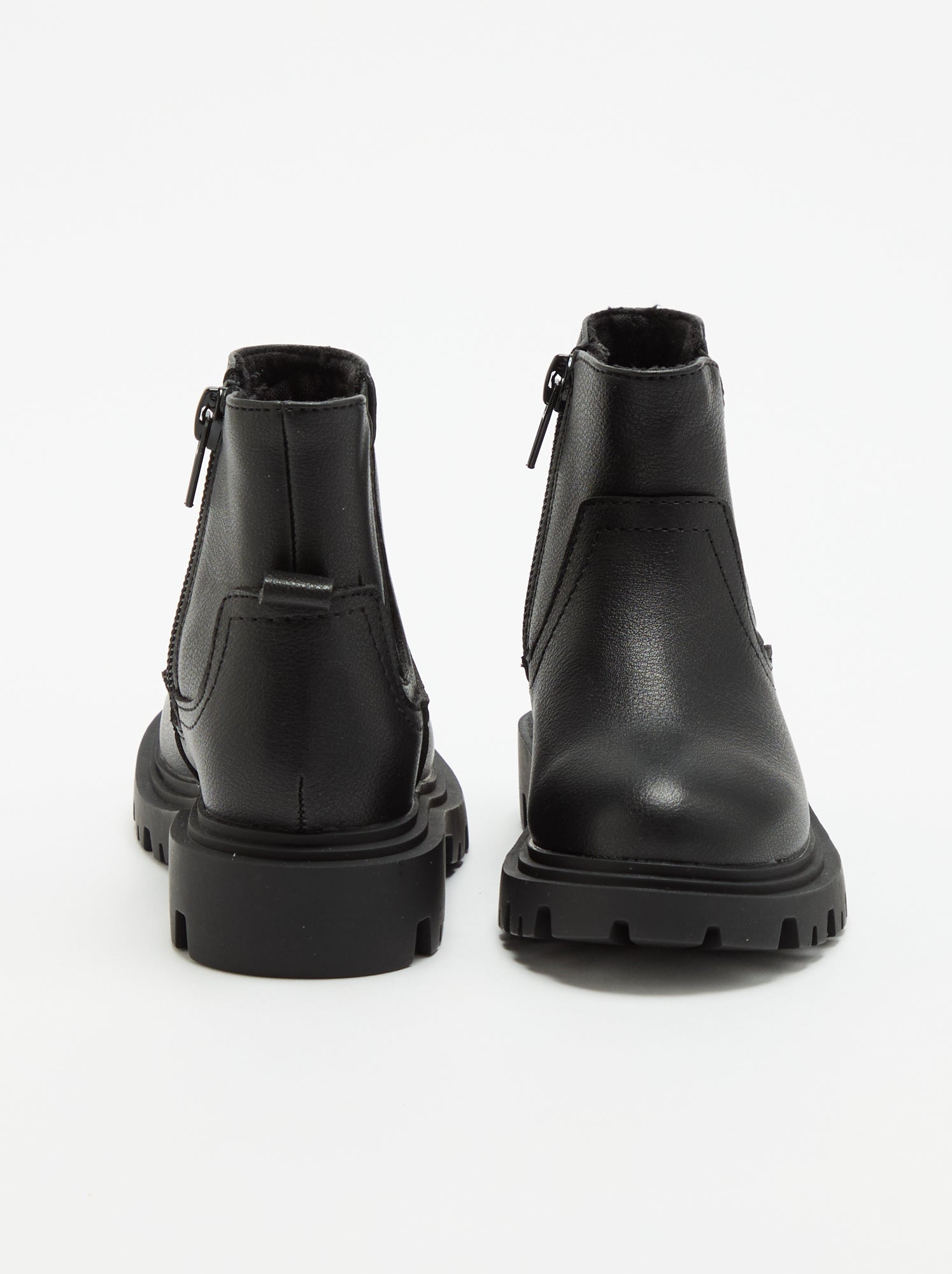 Boots en simili - Noir
