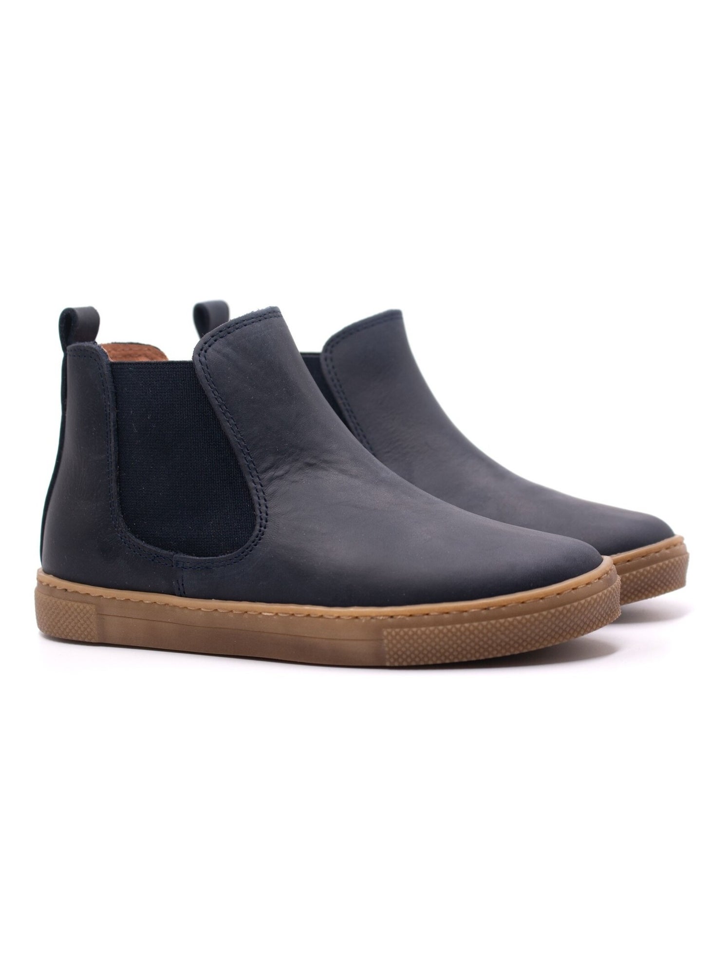Boots Enfant En Cuir - Boni Kola - Bleu marine
