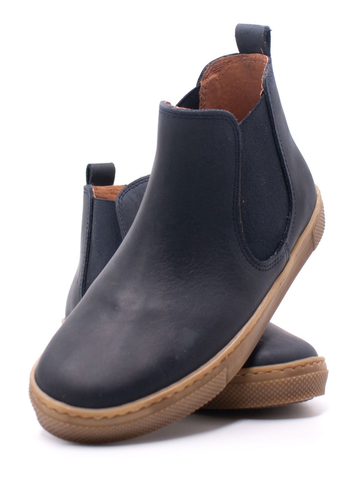 Boots Enfant En Cuir - Boni Kola - Bleu marine