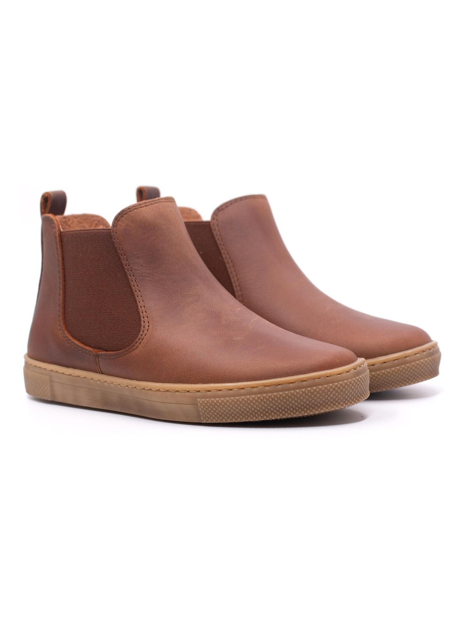 Boots Enfant En Cuir - Boni Kola - Marron