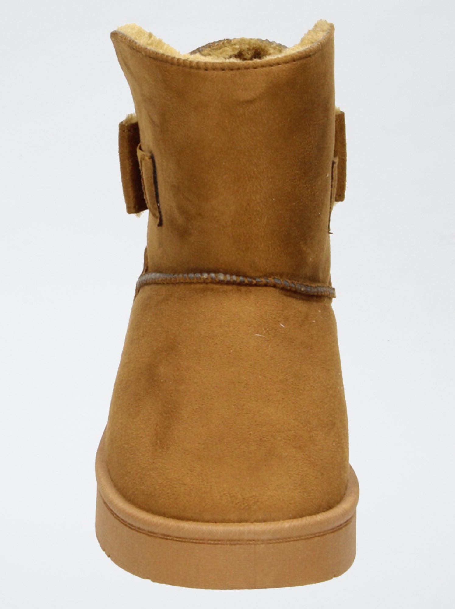 Boots fourrées en suédine - Marron