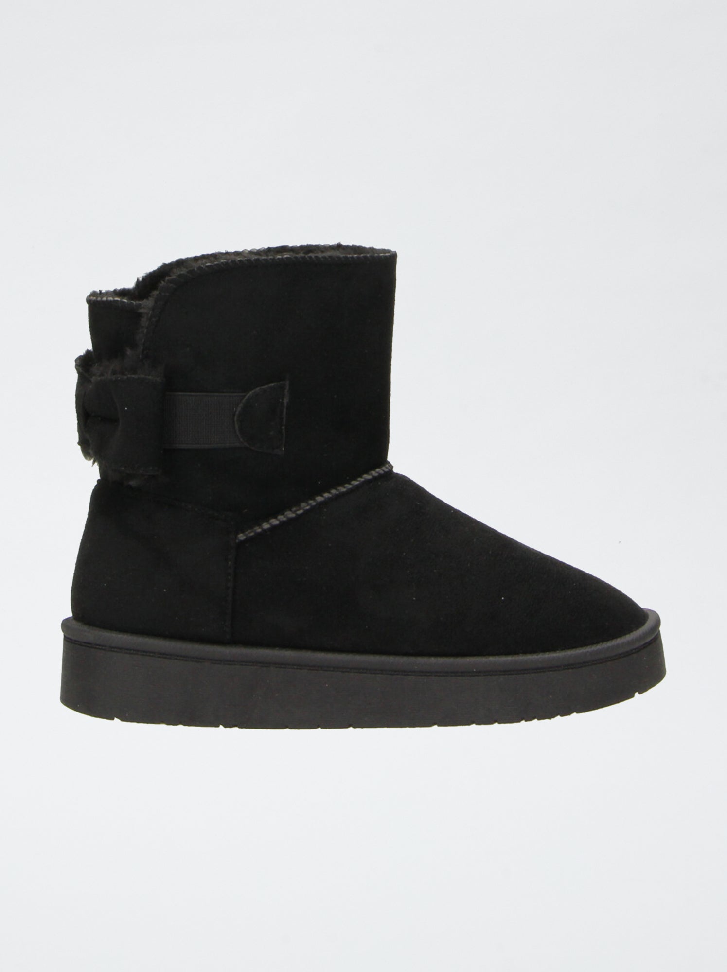 Boots fourrées en suédine - Noir