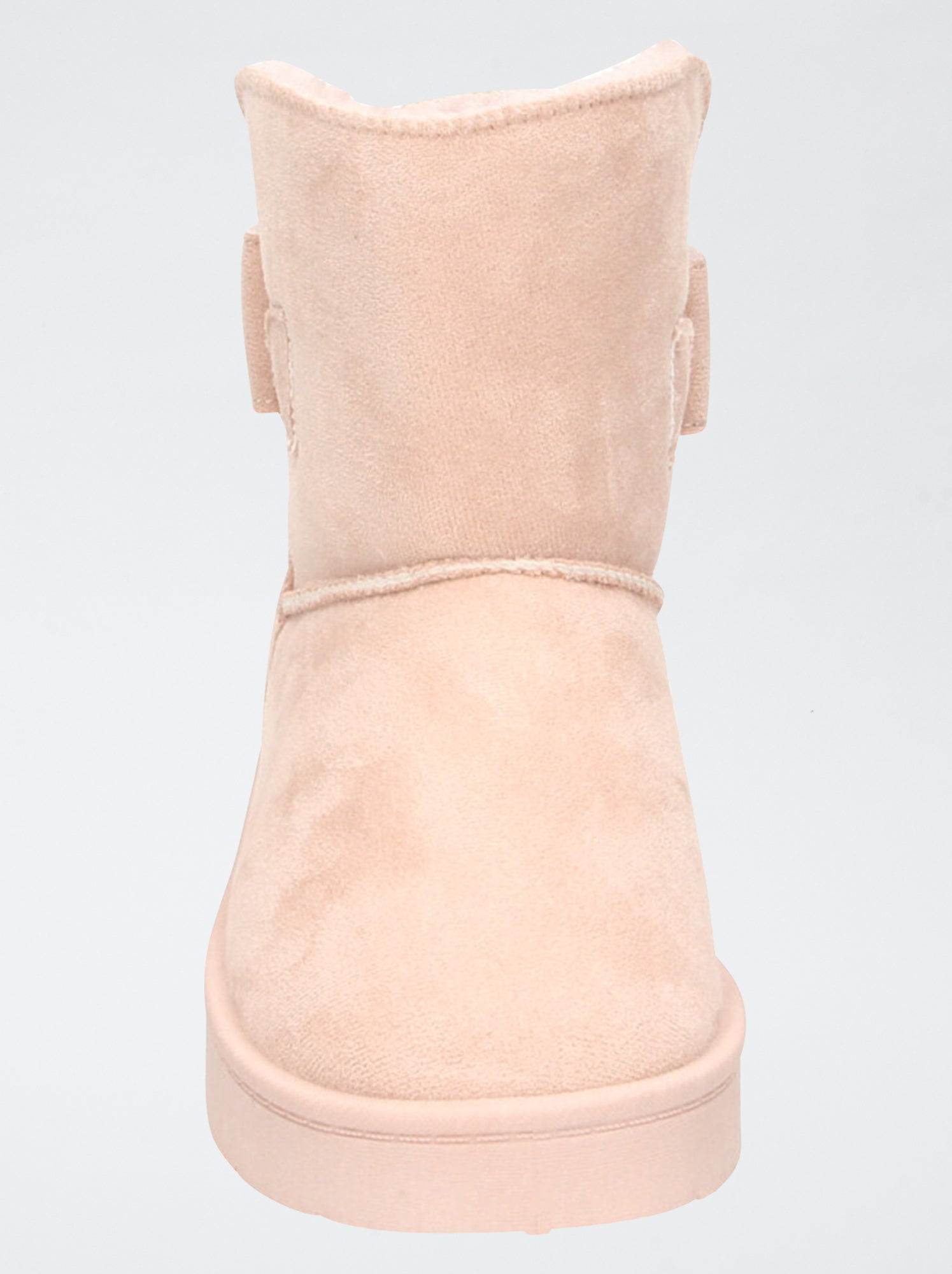 Boots fourrées en suédine - Rose