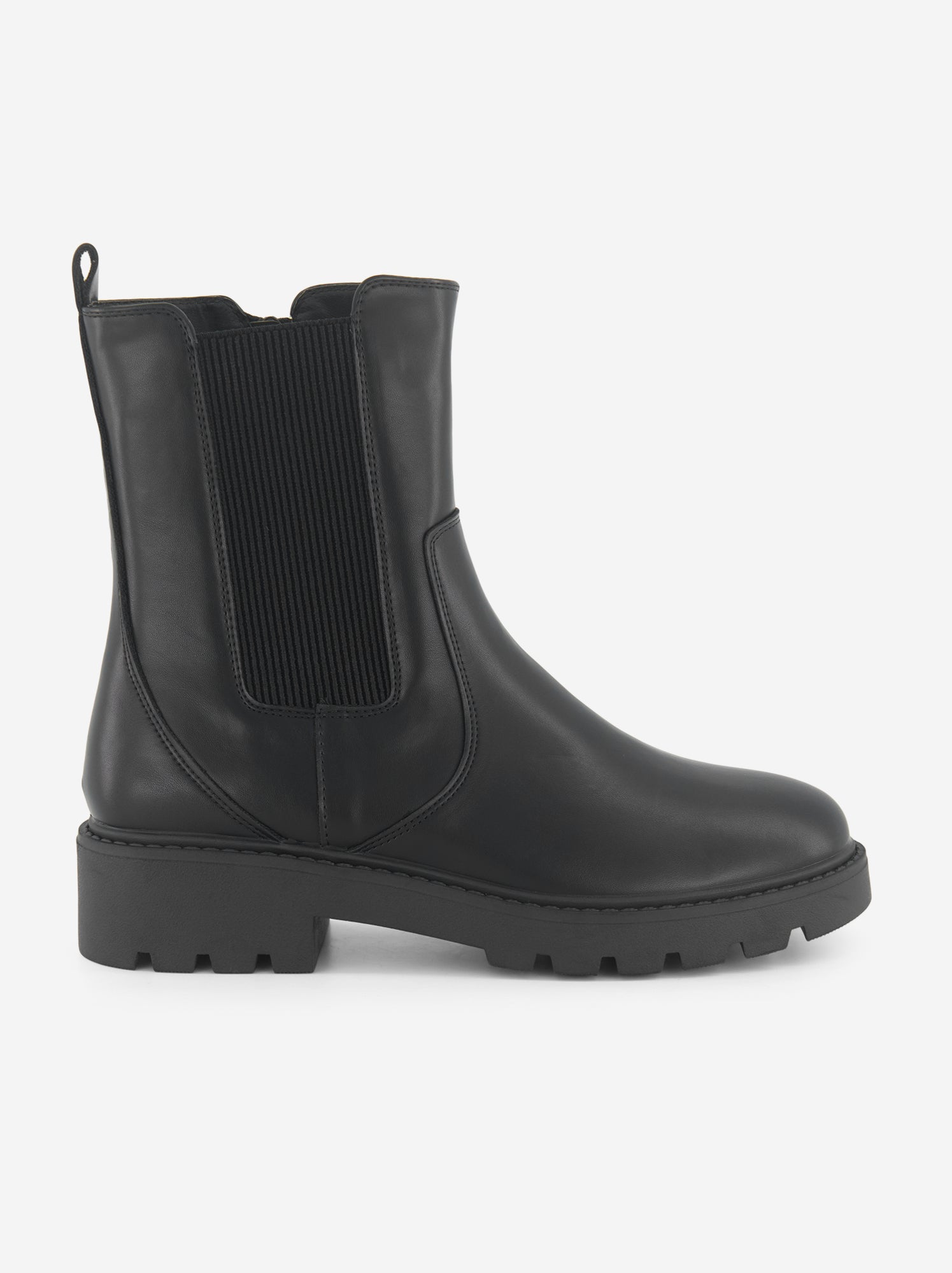 Boots talons plats - Noir